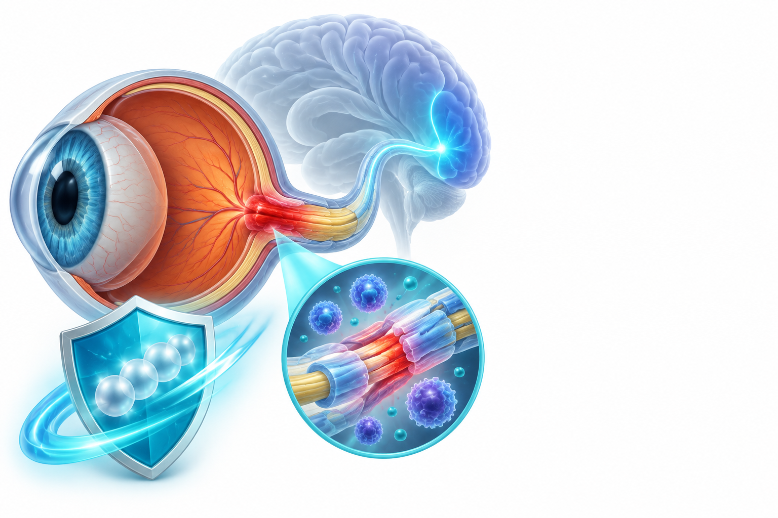 ساتراليزوماب | Satralizumab — رسم توضيحي لفئة التهاب العصب البصري