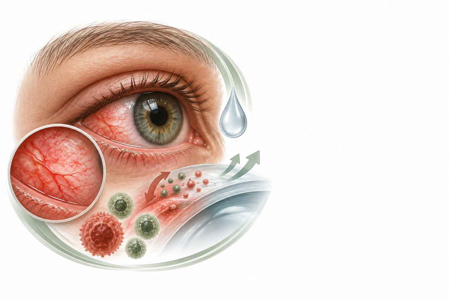 ميدريسون للعين | Medrysone Ophthalmic — رسم توضيحي لفئة التهاب ملتحمة العين المزمن