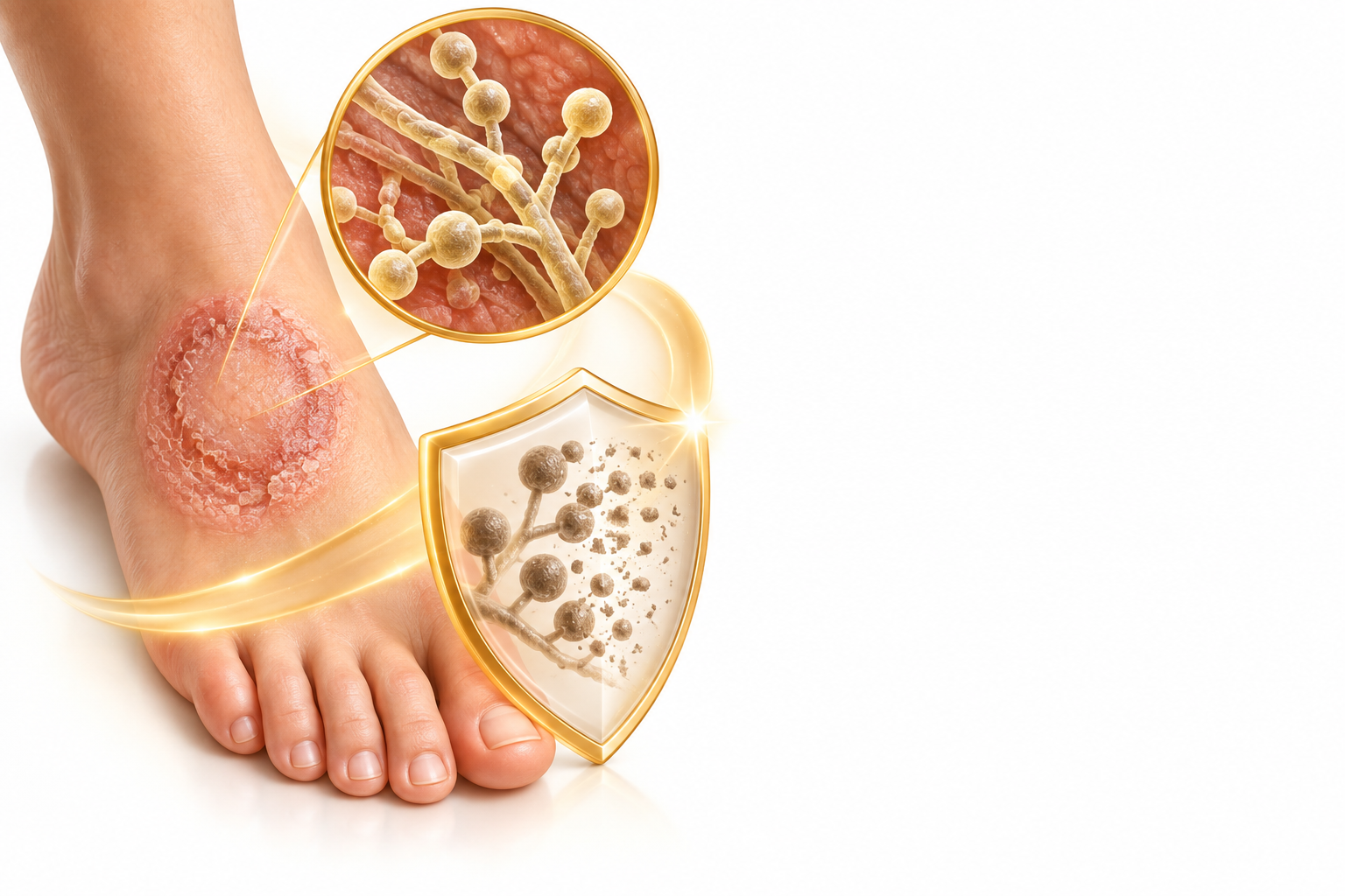 ميكونازول | Miconazole — رسم توضيحي لفئة سعفة الأرفاغ