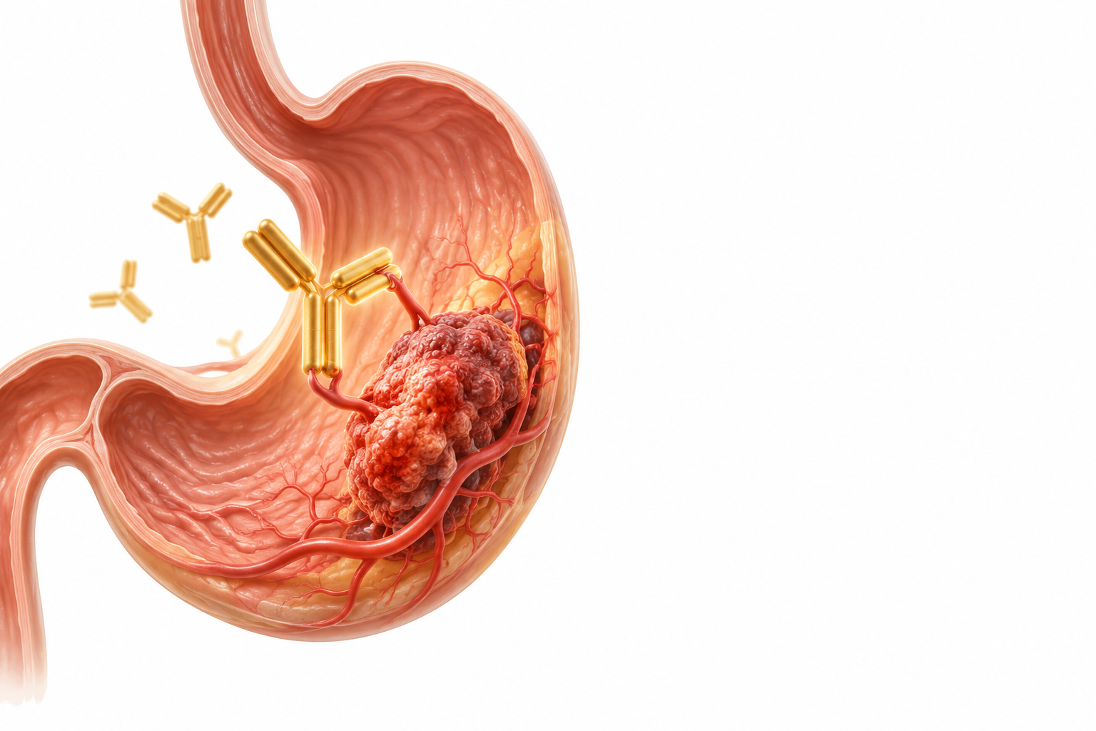 راموسيروماب | ramucirumab — رسم توضيحي لفئة سرطان المعدة