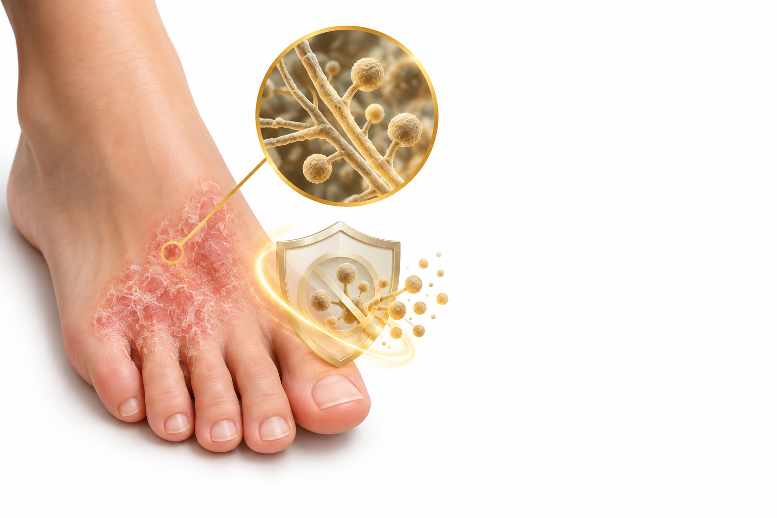 كليوكوينول | Clioquinol — رسم توضيحي لفئة سعفة القدم
