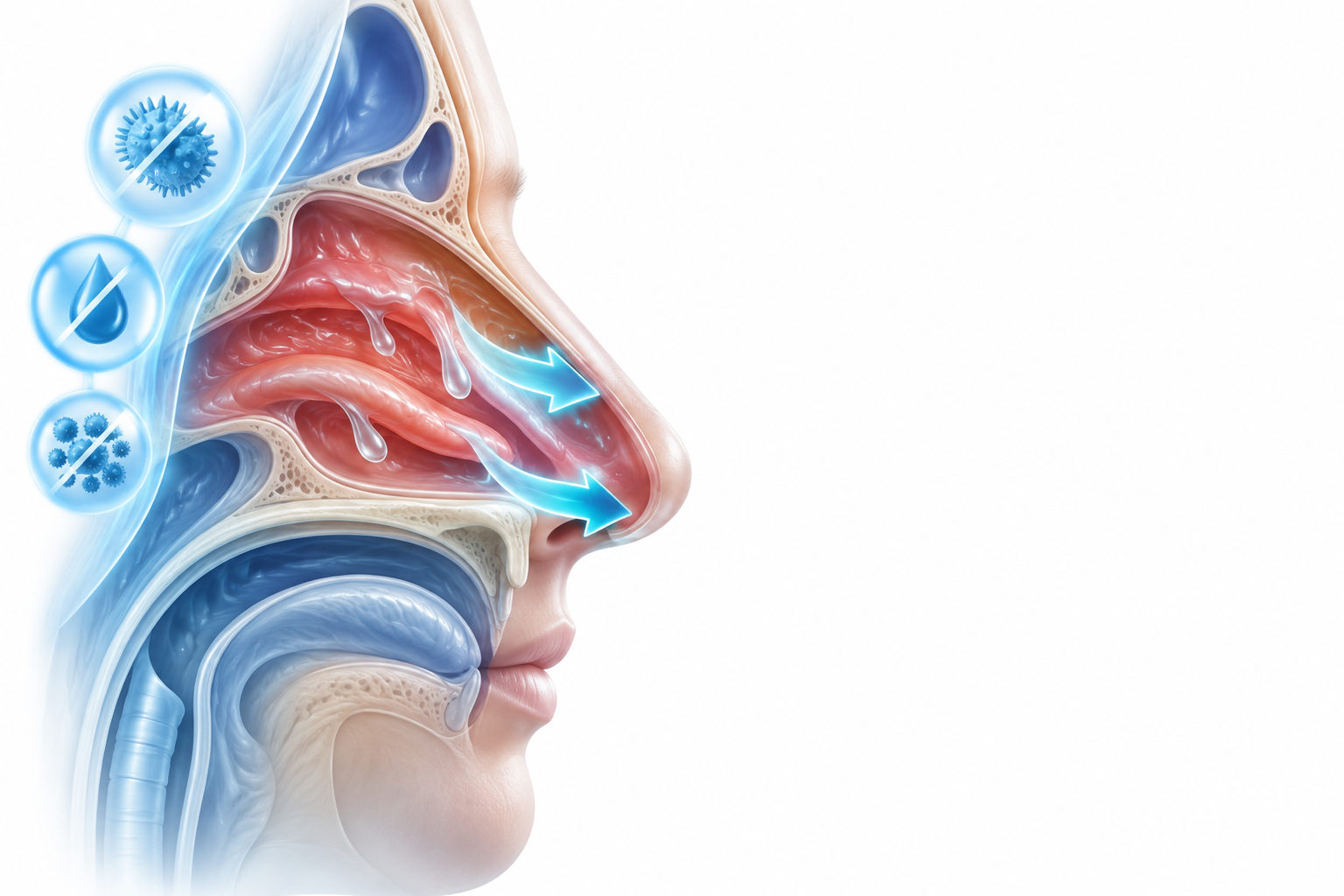 الباراسيتامول، السودوإيفيدرين،كلورفينامين ،كربينوكسامين | paracetamol, carbinoxamine, pseudoephedrine, chlorphenamine — رسم توضيحي لفئة سيلان الأنف