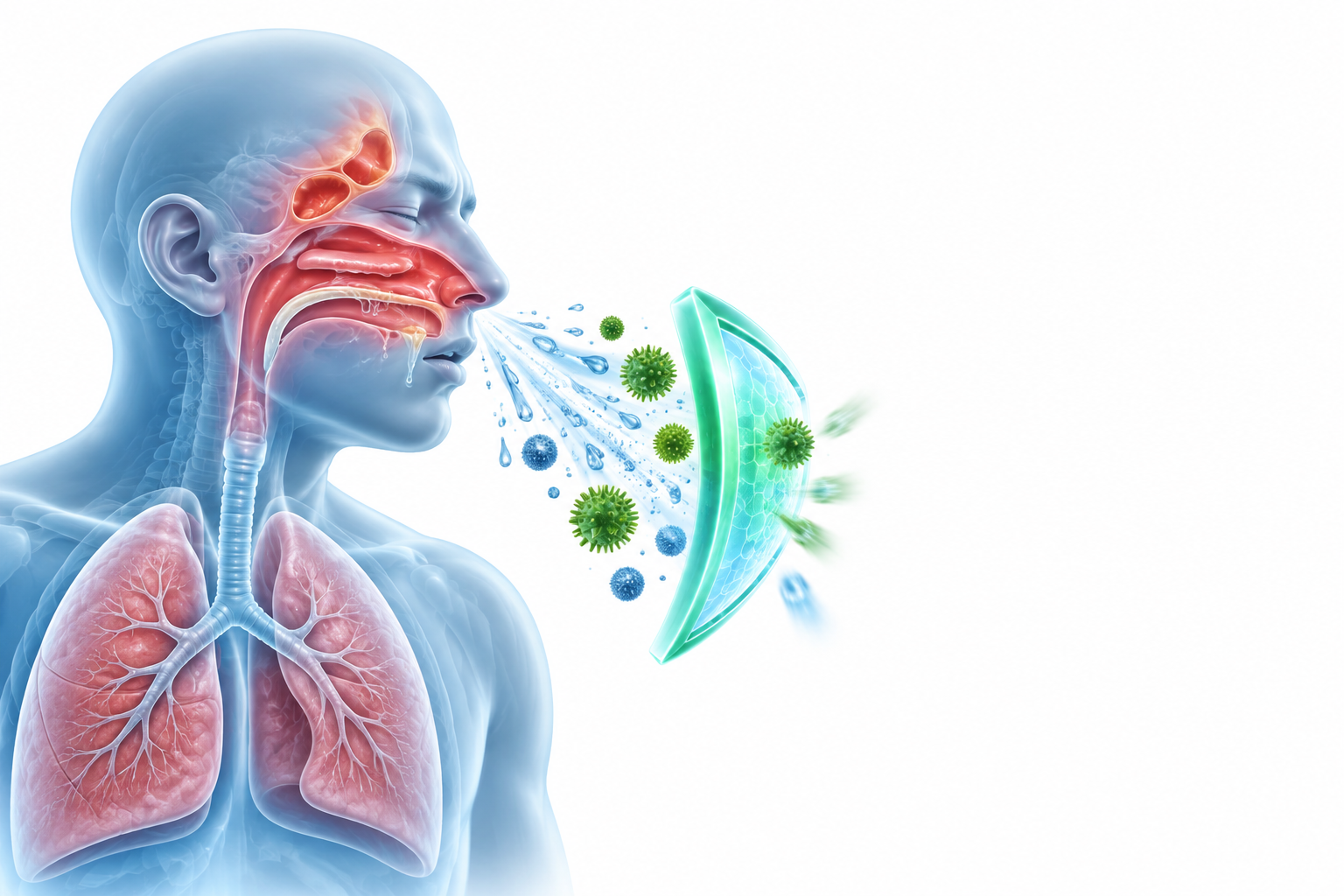 أسبرين، كلورفينيرامين، ديكستروميثورفان | Aspirin, Chlorpheniramine, Dextromethorphan — رسم توضيحي لفئة يعطس