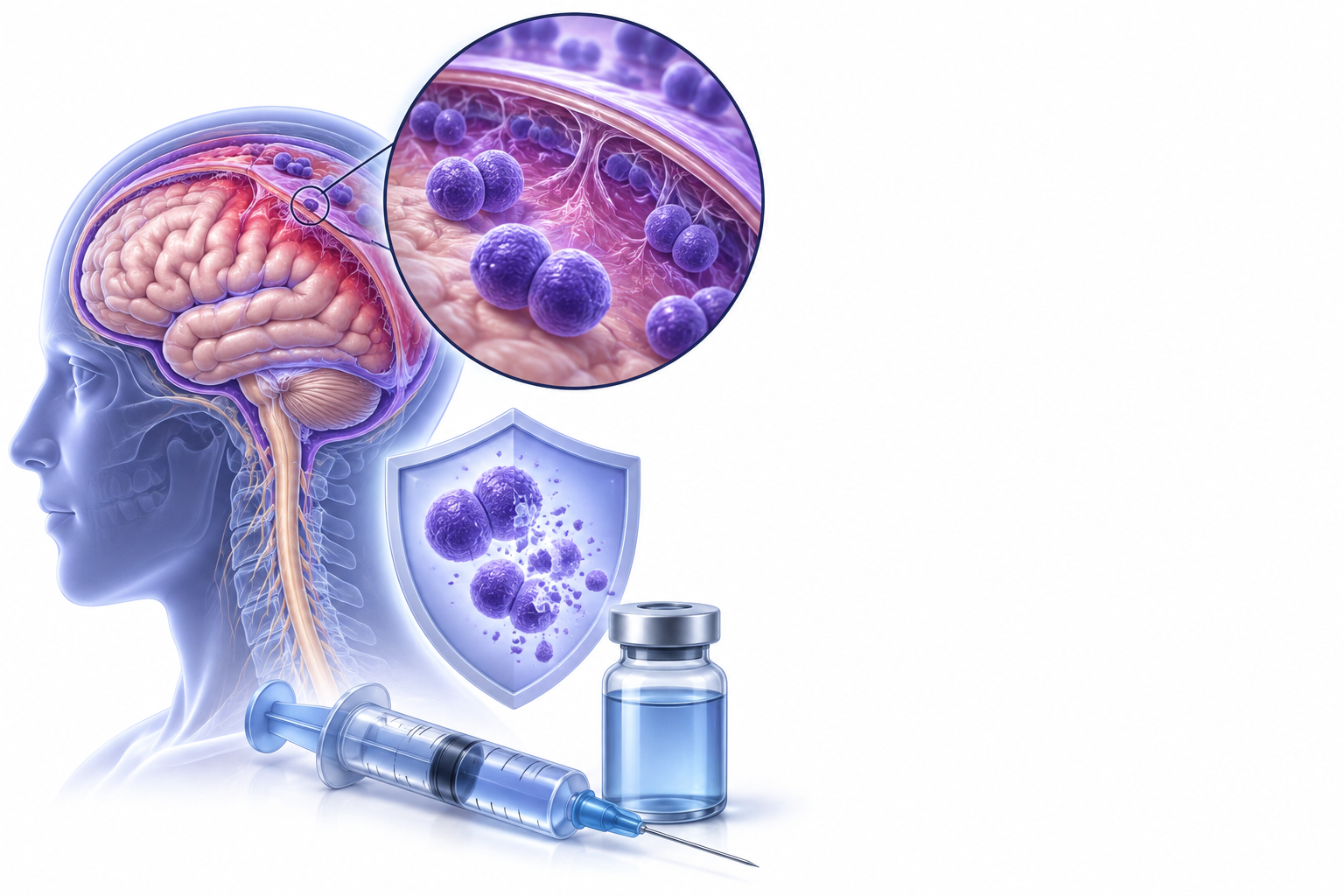 ليبوسومال أمفوتريسين ب | Amphotericin b Liposomal — رسم توضيحي لفئة التهاب السحايا بالمكورات السحائية