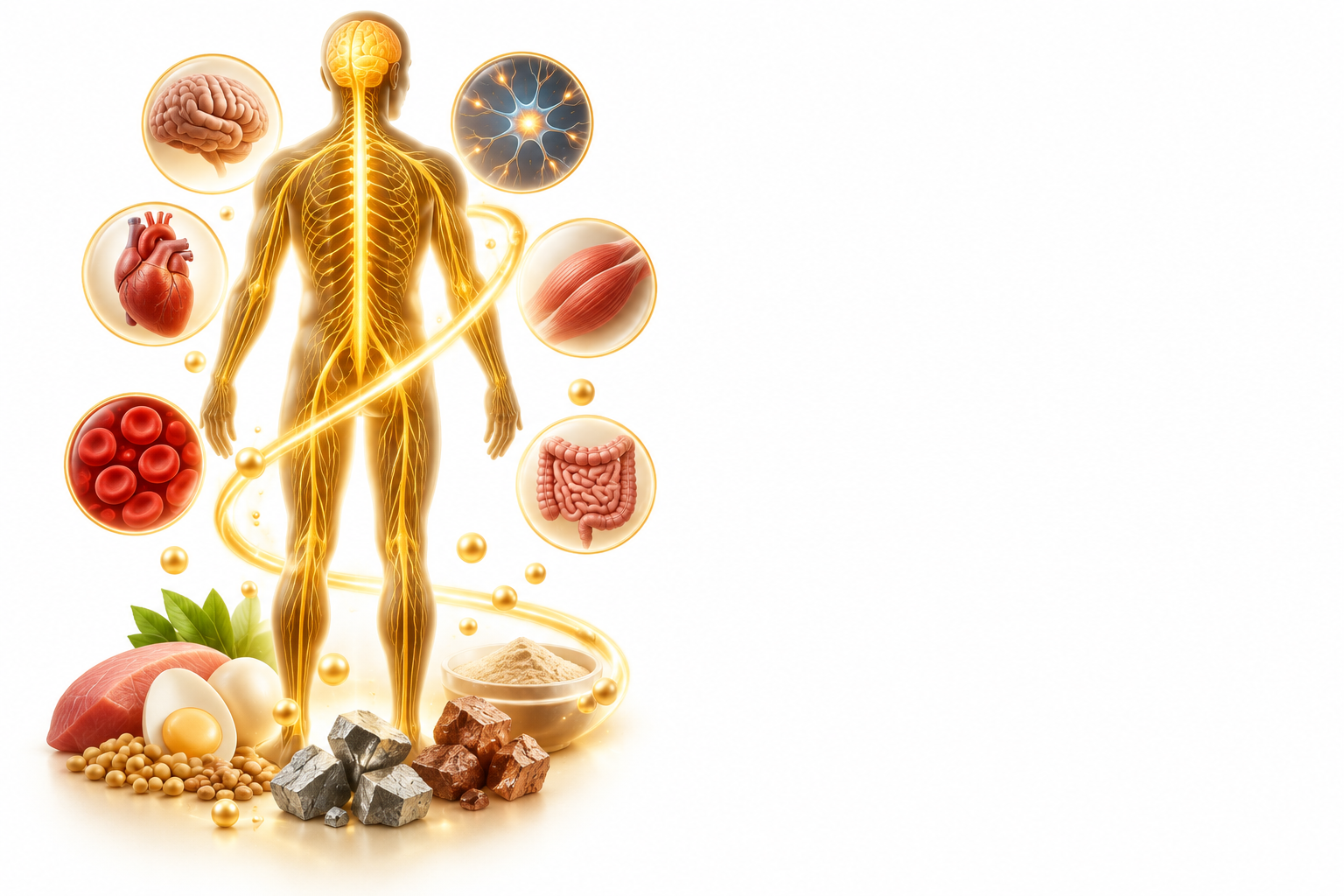 فيتامين ب1,ب2,ب3,ب 6,ب12,زنك,حديد,نحاس,لايسين,ب5,هيروليستات البروتين | Vitamin B1, Vitamin B2, Niacinamide, Vitamin B6, Vitamin B12, Zinc, Iron, Copper, Lysine, Dexapanthenol, Protein Hydrolysate — رسم توضيحي لفئة نقص فيتامين ب المركب