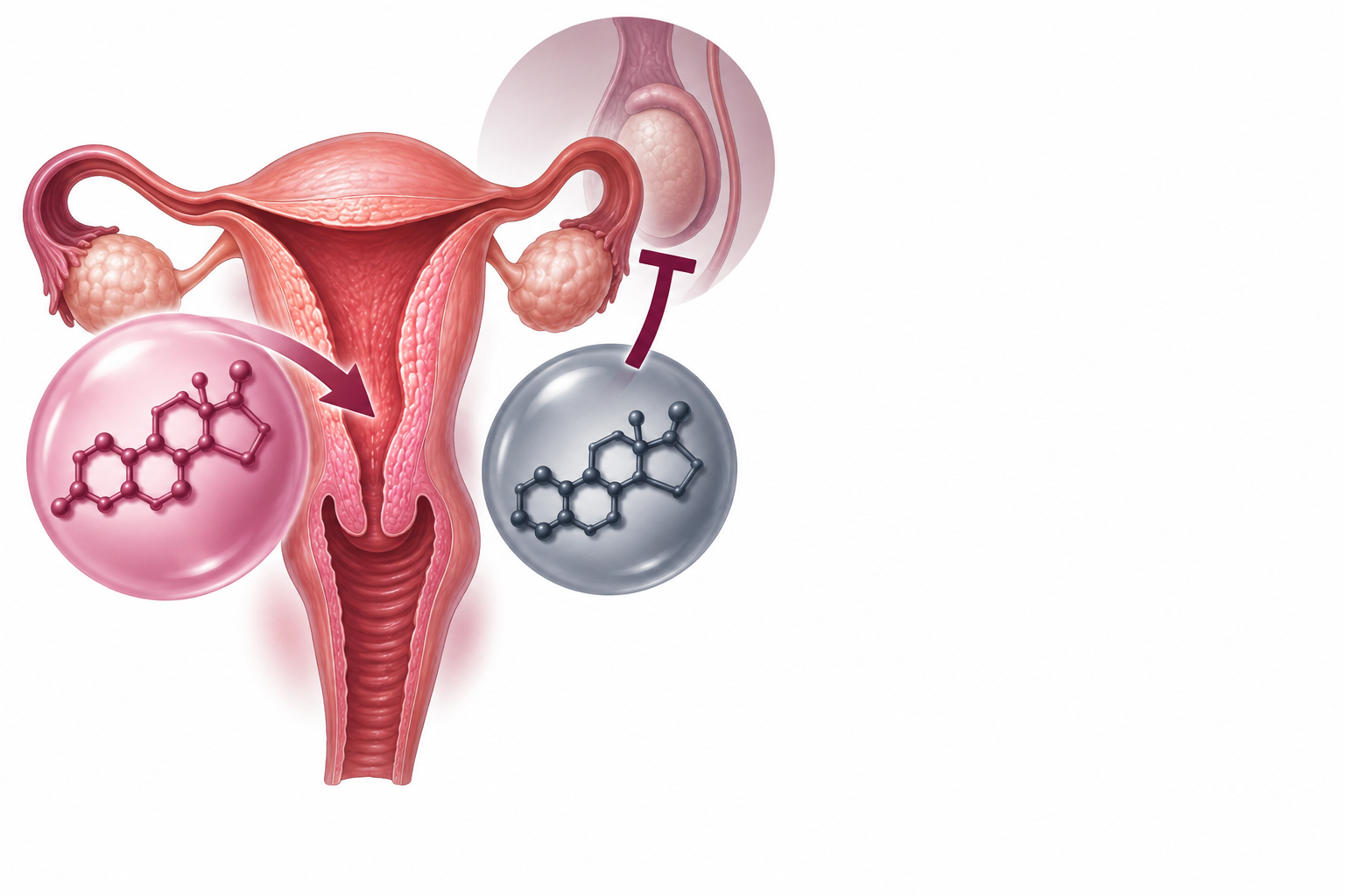 إستراديول فاليرات، أسيتات السيبروتيرون | Estradiol Valerate, Cyproterone Acetate — رسم توضيحي لفئة معالجة تعويصية للأستروجين
