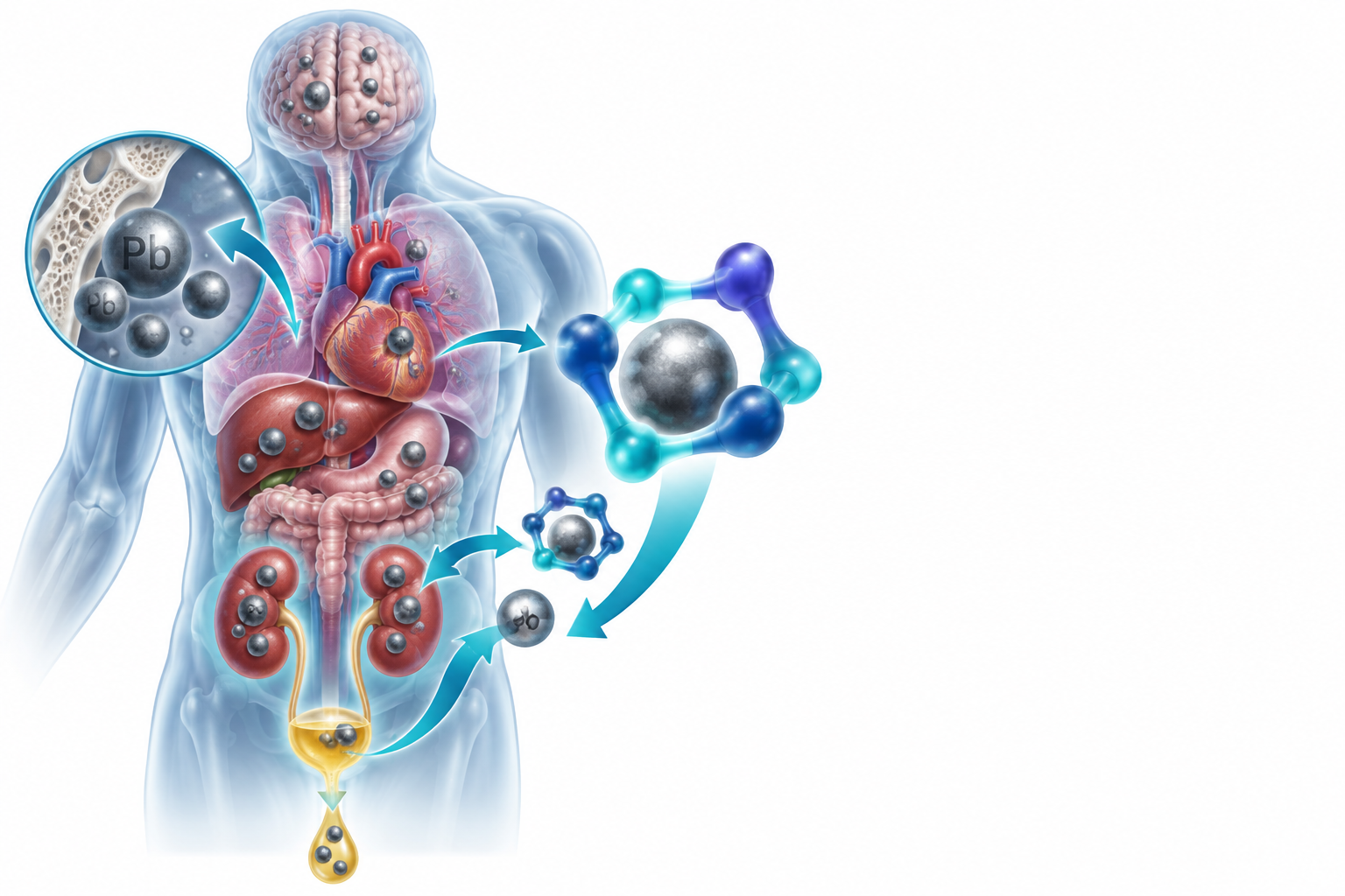 إيديتات كالسيوم ثنائي الصوديوم | Edetate Calcium Disodium — رسم توضيحي لفئة التسمم بالرصاص