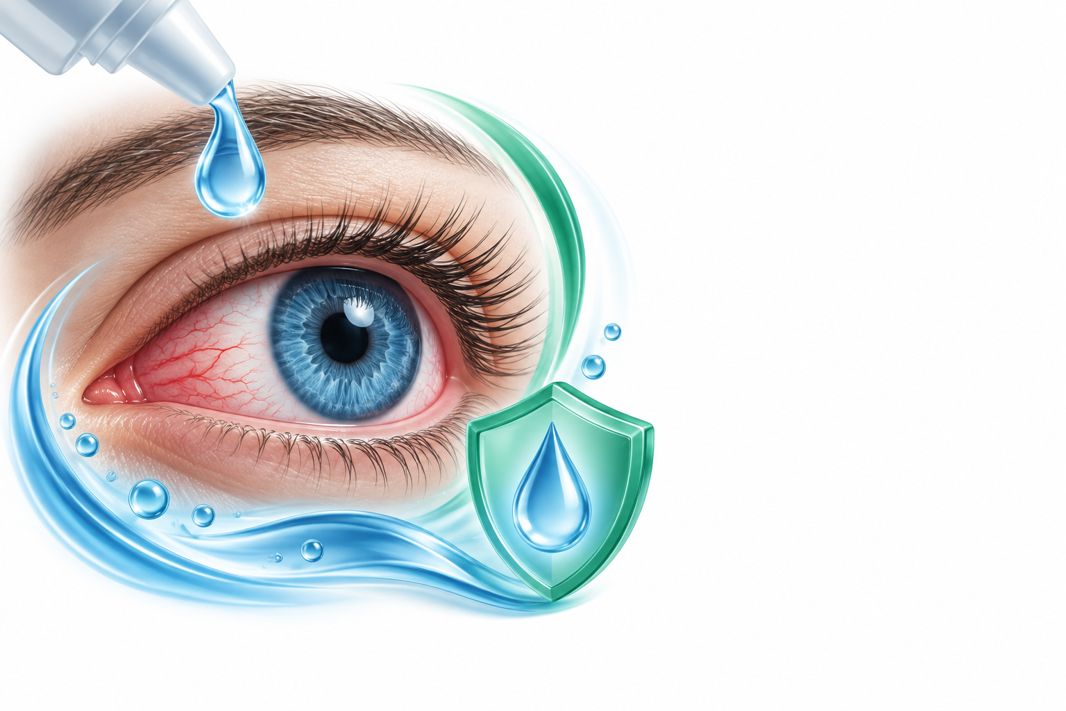 رسم توضيحي لفئة احمرار العين