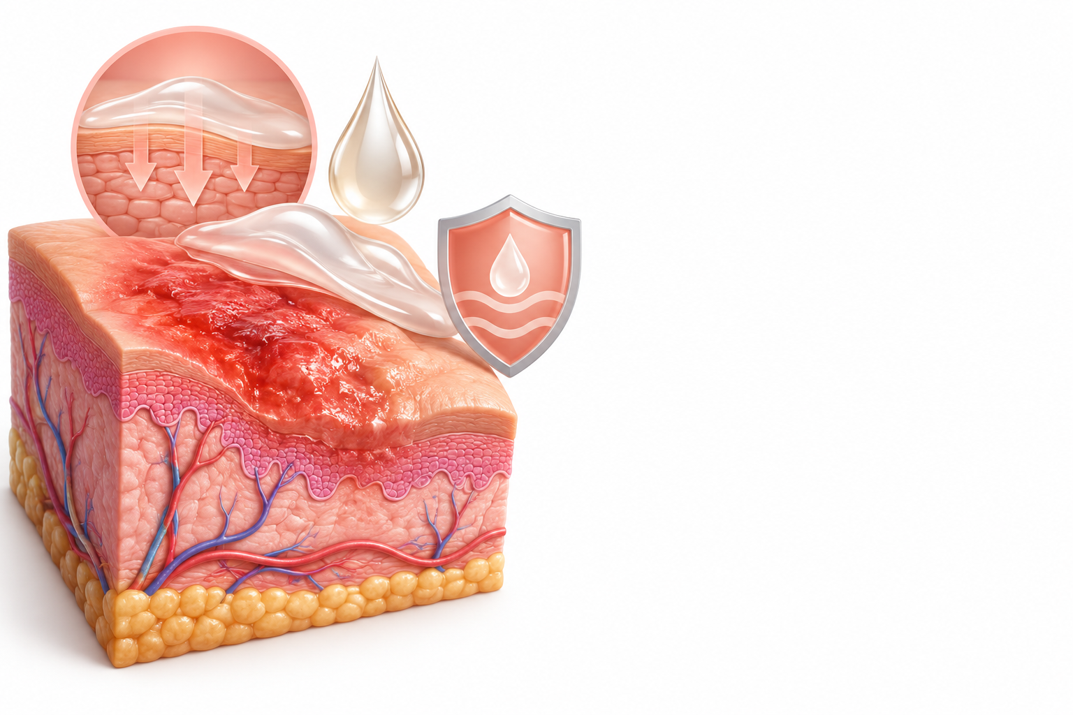 لانولين، زيت معدني موضعي | Lanolin, Mineral Oil Topical — رسم توضيحي لفئة حرق الإشعاع