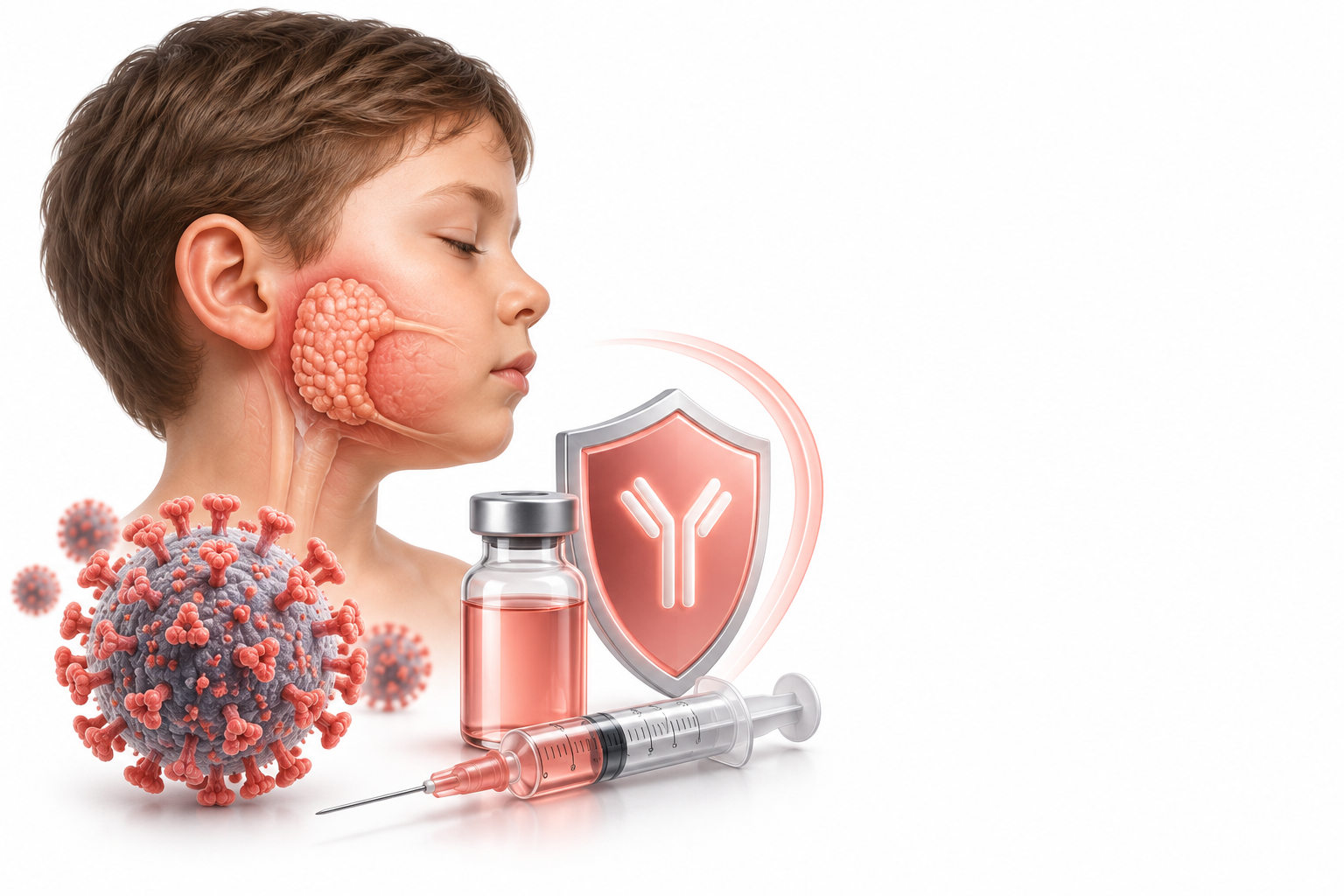 لقاح فيروس النكاف، لقاح فيروس الحصبة الألمانية | Mumps Virus Vaccine, Rubella Virus Vaccine — رسم توضيحي لفئة لقاح فيروس النكاف