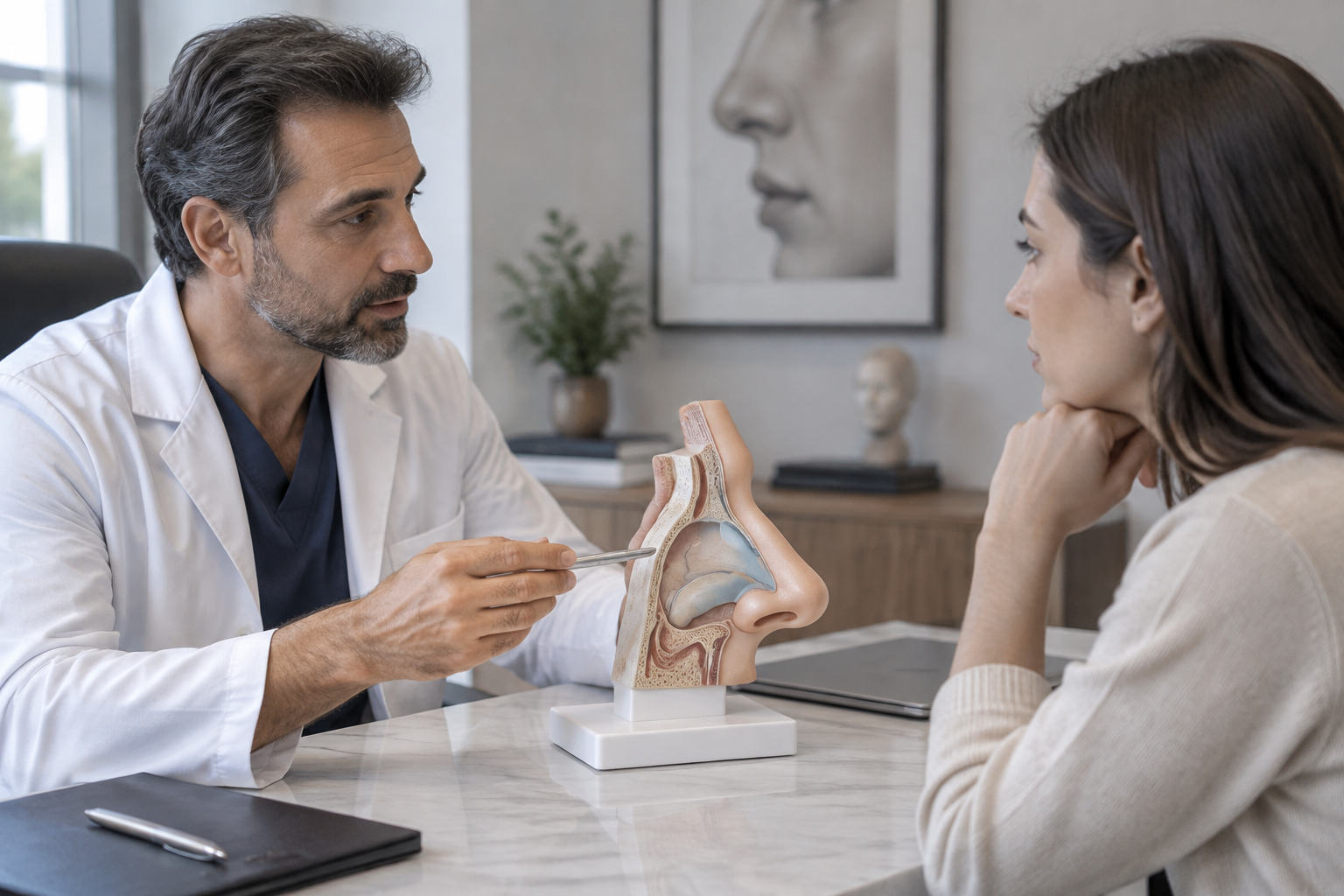 تجميل الأنف — صورة توضيحية للإجراء