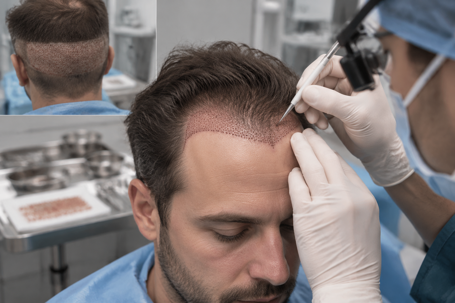 زراعة الشعر — صورة توضيحية للإجراء