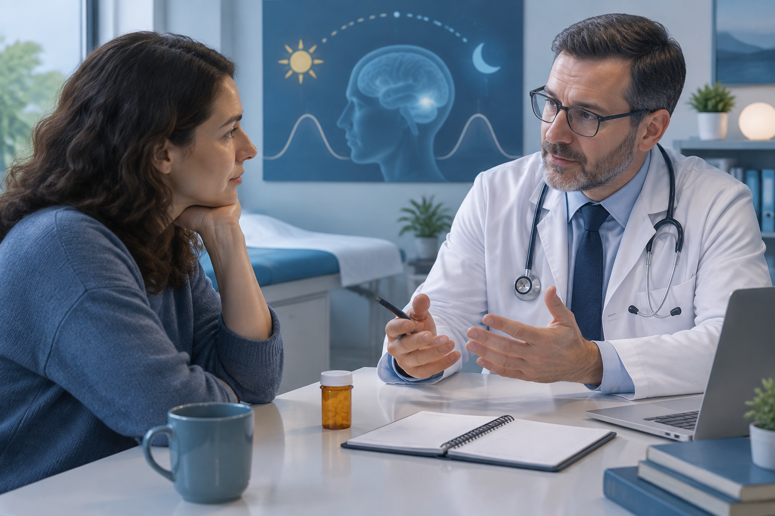 علاج الخدار (Narcolepsy) بالأدوية المنبهة — صورة توضيحية للإجراء