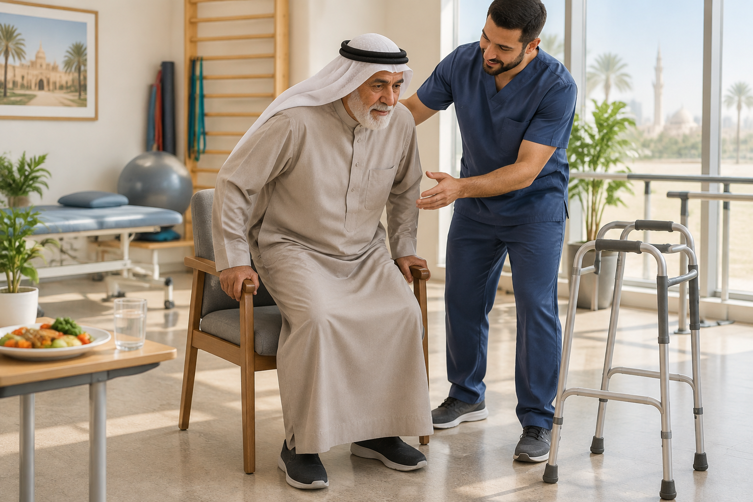 علاج الهشاشة وضعف العضلات لدى المسنين — صورة توضيحية للإجراء