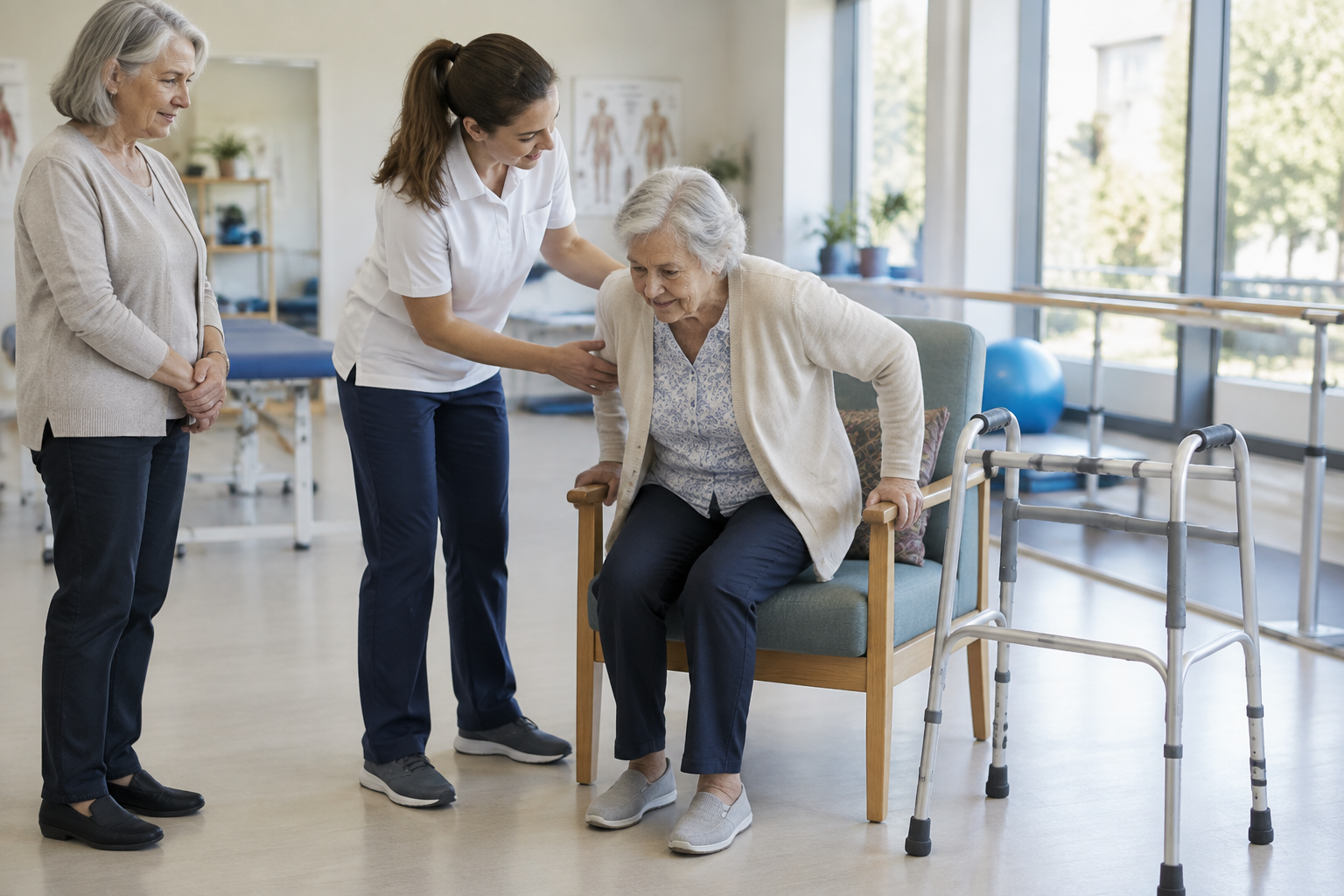 تأهيل الضعف العام (Frailty) لدى كبار السن — صورة توضيحية للإجراء