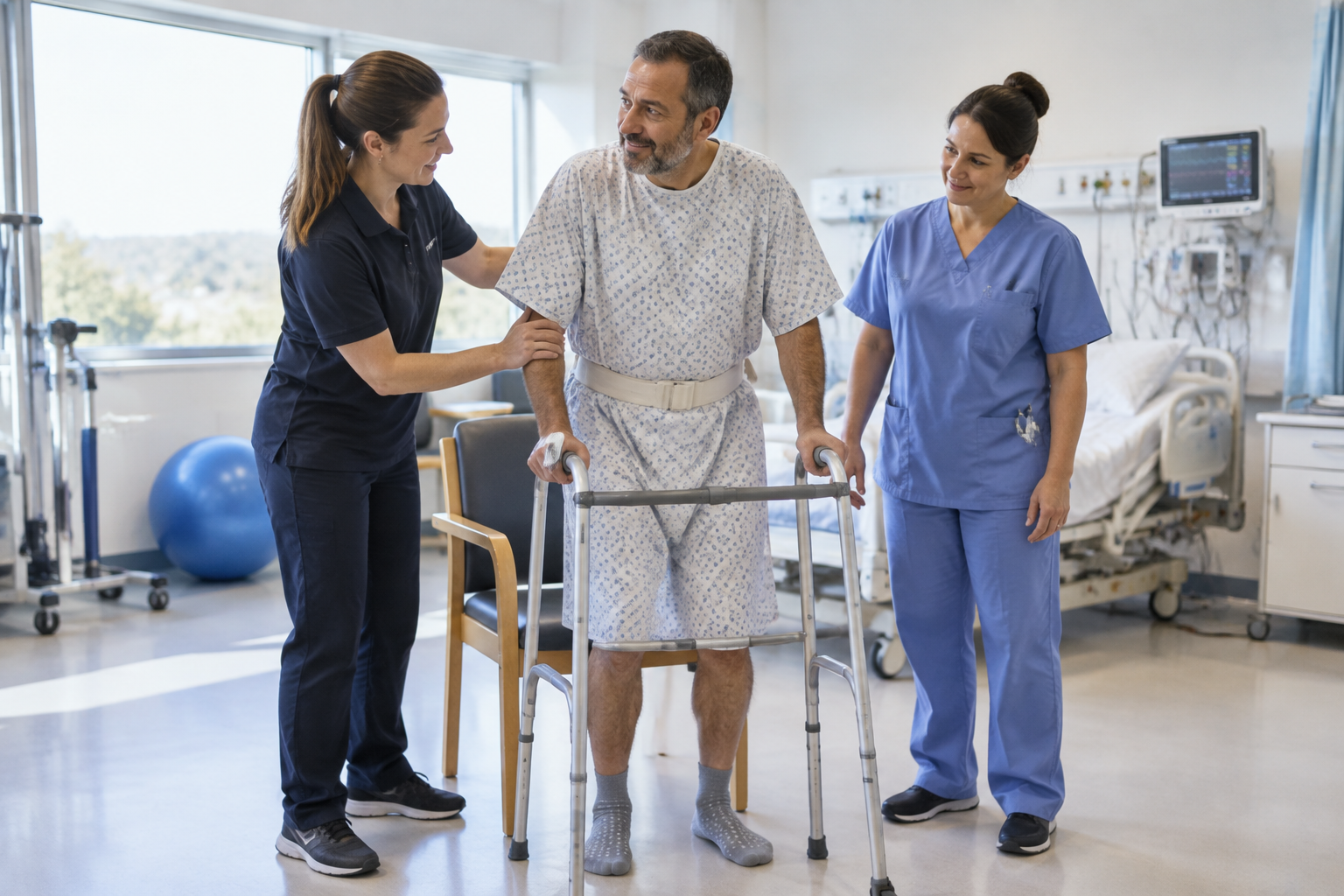 تأهيل بعد المعالجة بالأكسجين خارج الجسم (ECMO) — صورة توضيحية للإجراء