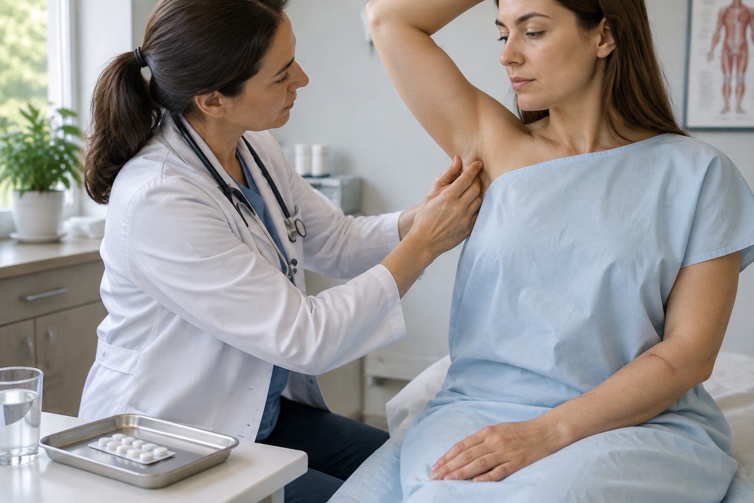علاج داء خدش القطة (Bartonellosis) بالمضادات — صورة توضيحية للإجراء