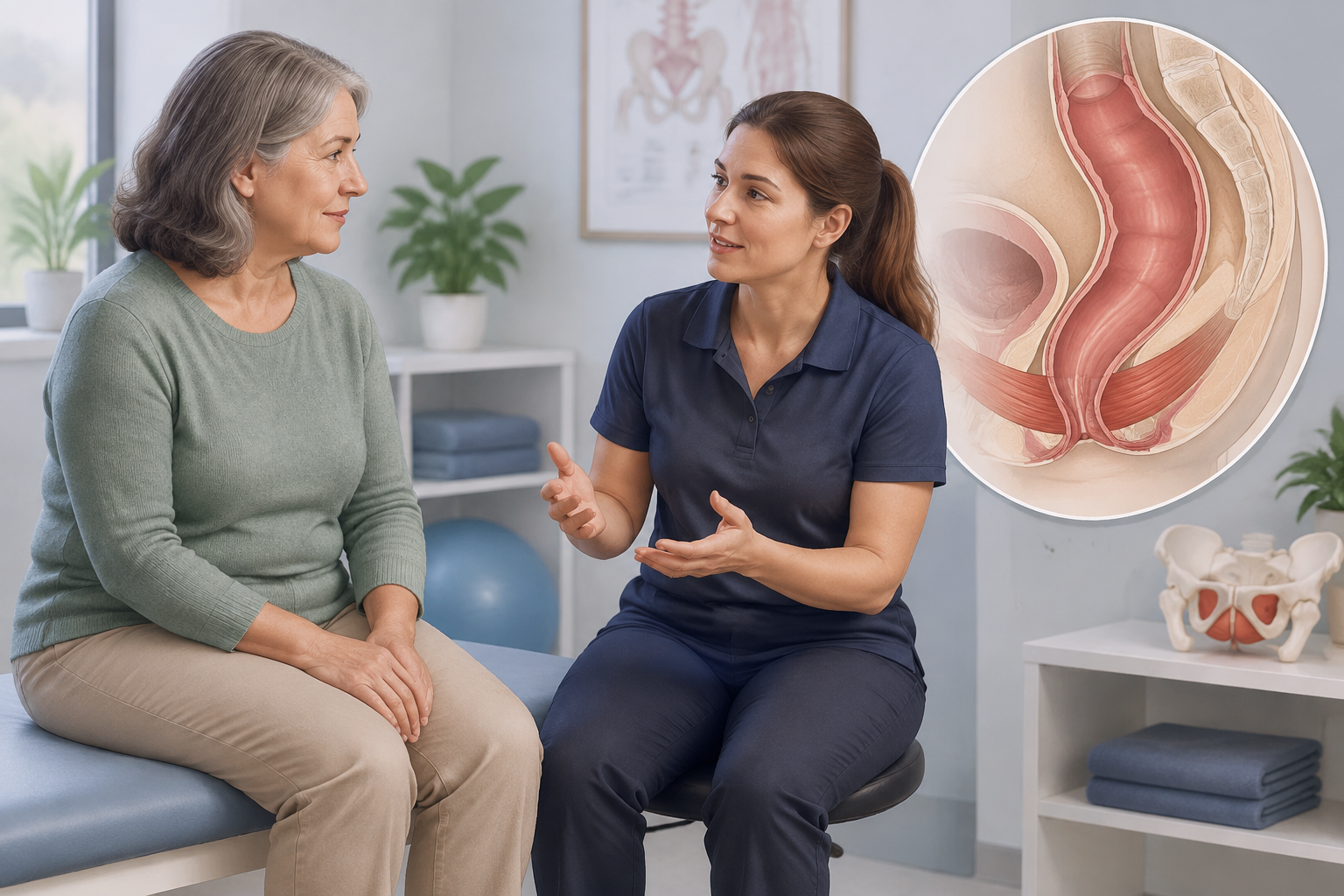 تأهيل بعد جراحة إصلاح الهبوط المستقيمي (Rectal Prolapse Repair) — صورة توضيحية للإجراء