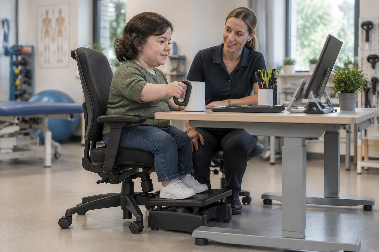 تأهيل وظيفي لمرضى خلل التنسج الهيكلي النادر (Skeletal Dysplasia) من ذوي القامة القصيرة — صورة توضيحية للإجراء