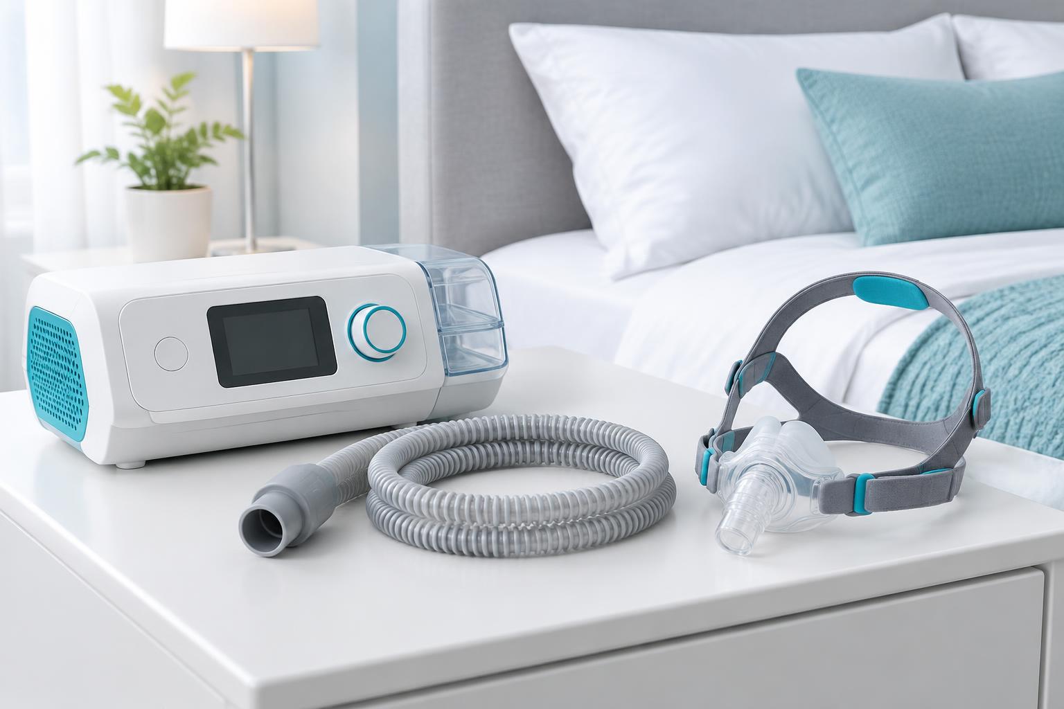 علاج انقطاع التنفس الانسدادي النومي بجهاز الضغط الهوائي الإيجابي المستمر (CPAP)