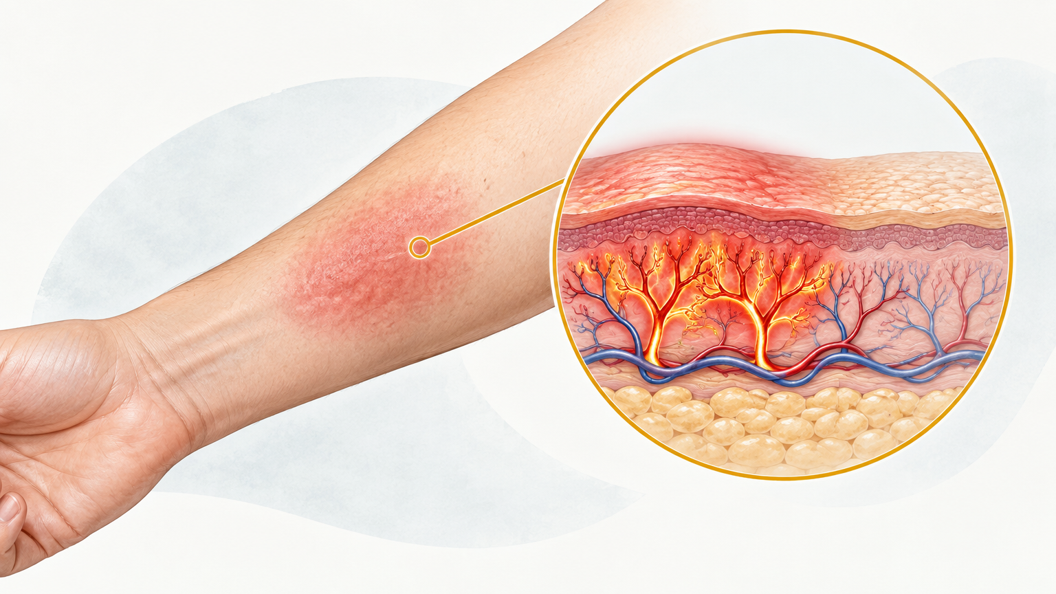 صورة توضيحية عن احمرار الجلد | Skin Redness — الجلدية والتجميل | فارماستان
