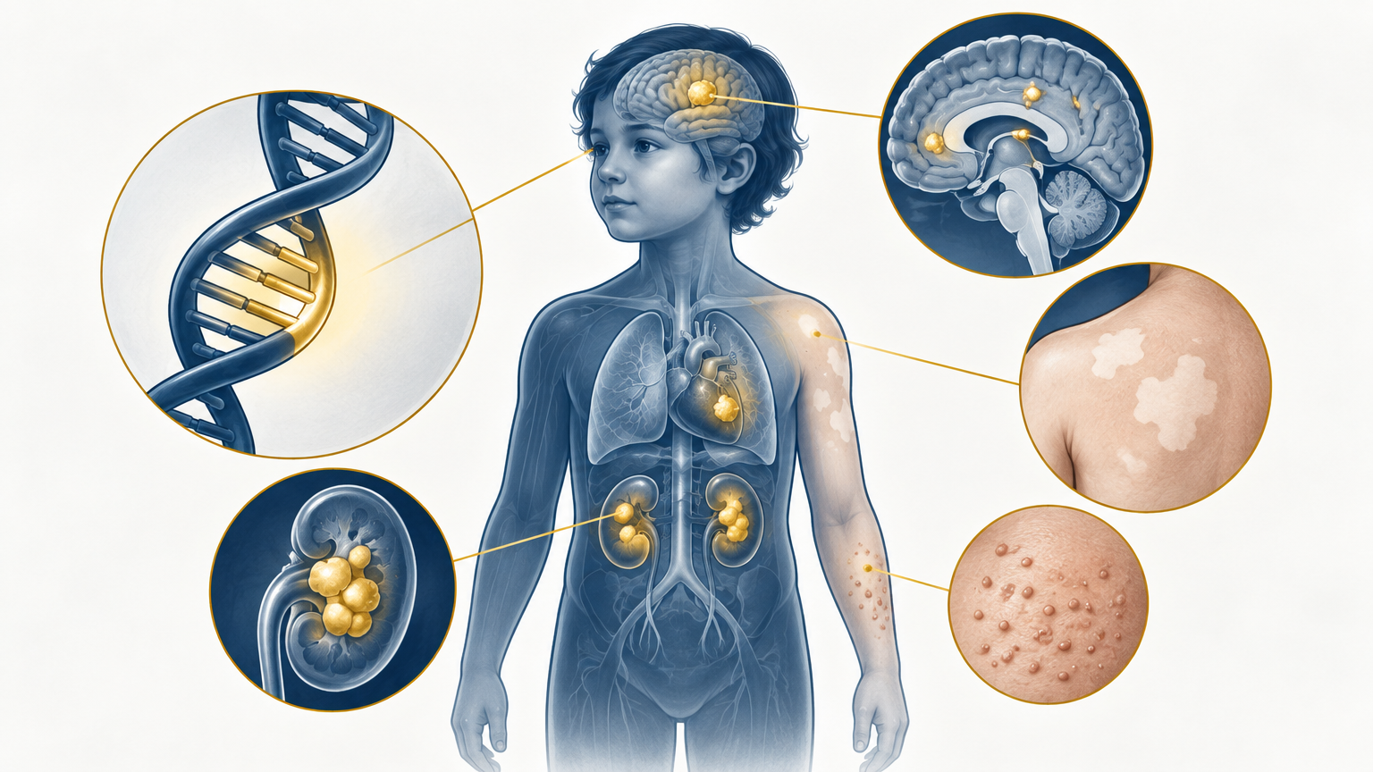صورة توضيحية عن التصلب الحدبي | Tuberous sclerosis — الأمراض النادرة | فارماستان