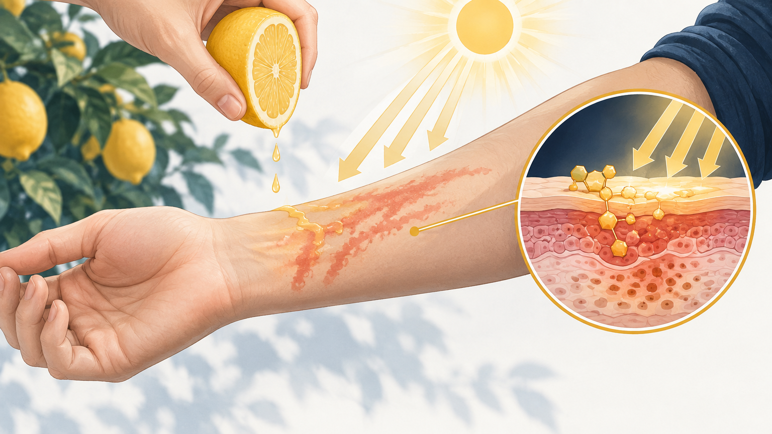 صورة توضيحية عن التهاب الجلد الضوئي النباتي المنشا | Phytophlyctodermatitis — الجلدية والتجميل | فارماستان