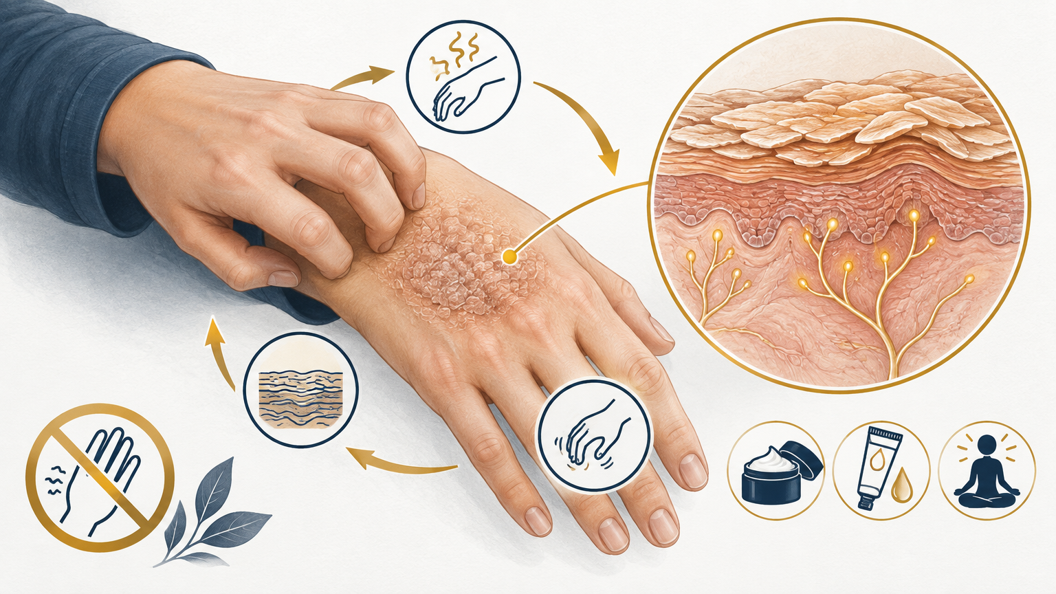 صورة توضيحية عن التهاب الجلد العصبي | Neurodermatitis — الجلدية والتجميل | فارماستان