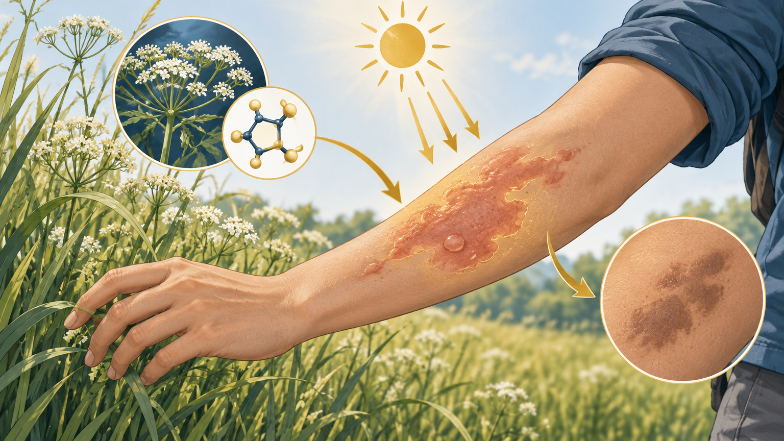 صورة توضيحية عن التهاب الجلد المرجي | Meadow-grass dermatitis — الجلدية والتجميل | فارماستان