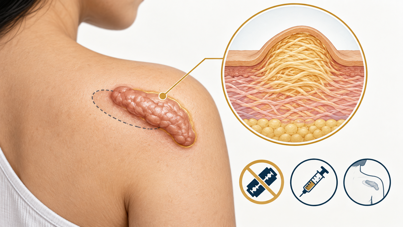 صورة توضيحية عن الجدرة | Keloidosis — الجلدية والتجميل | فارماستان