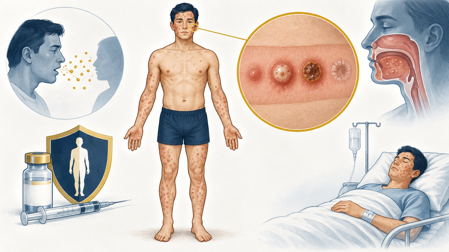 صورة توضيحية عن الجدري | Smallpox — الأمراض المعدية | فارماستان
