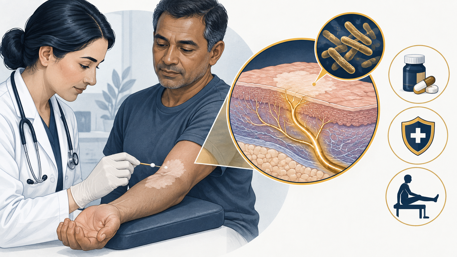 صورة توضيحية عن الجذام | Leprosy — الأمراض المعدية | فارماستان