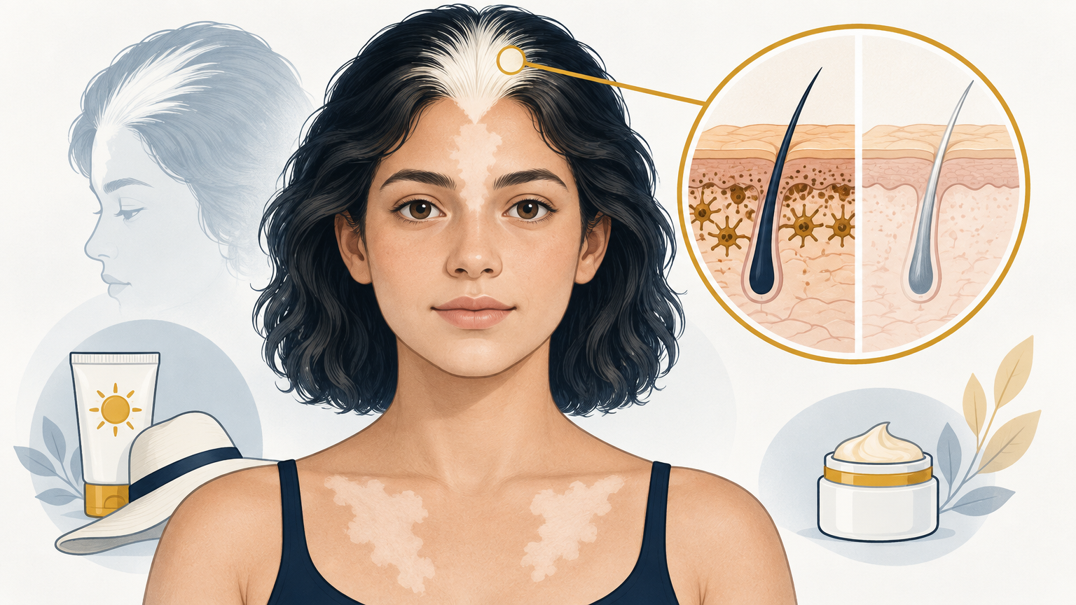 صورة توضيحية عن الجلد الأبقع | Piebald skin — الجلدية والتجميل | فارماستان