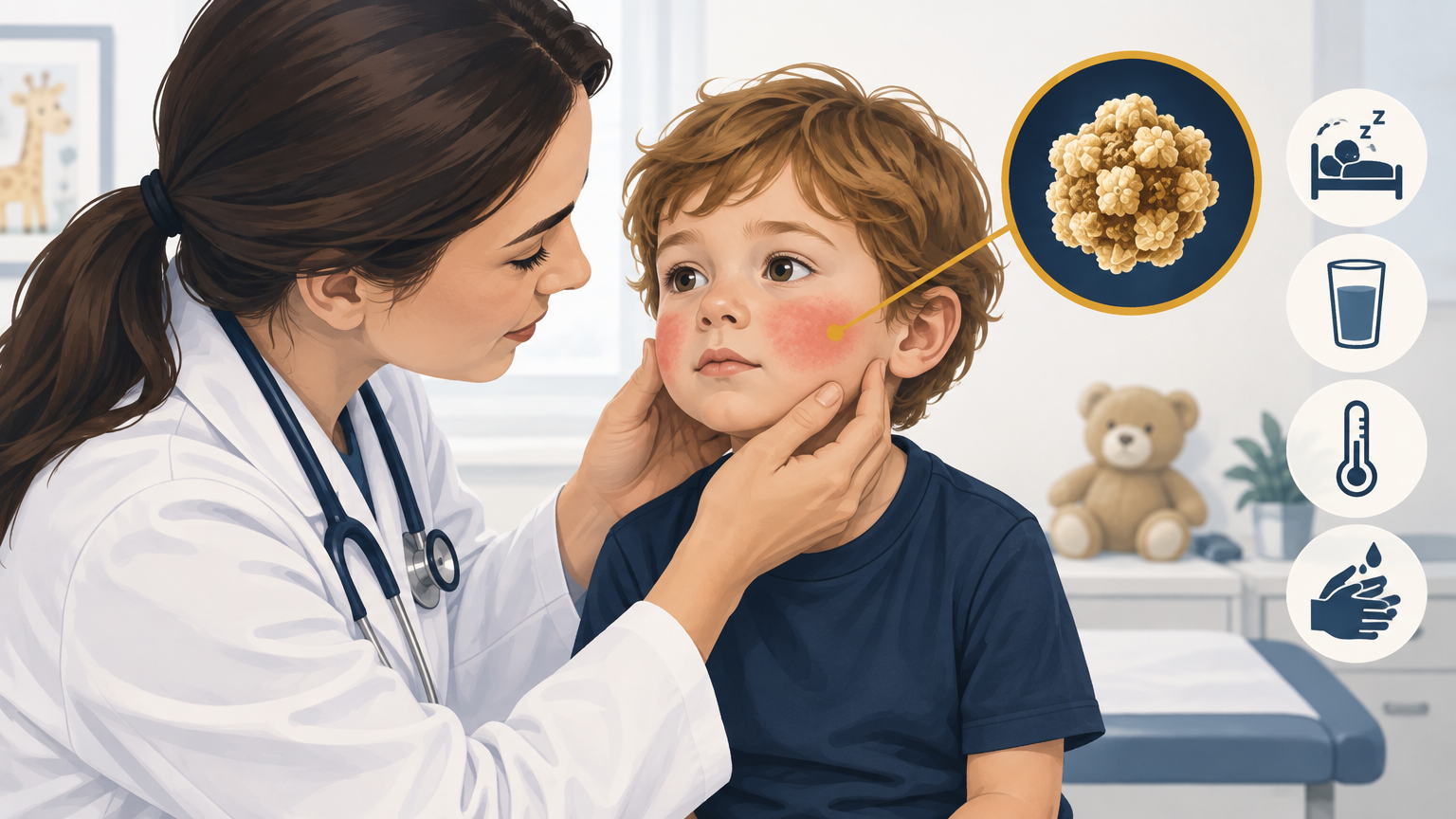 صورة توضيحية عن الداء الخامس ( الحمامى العدوائية) | Fifth disease — الأمراض المعدية | فارماستان