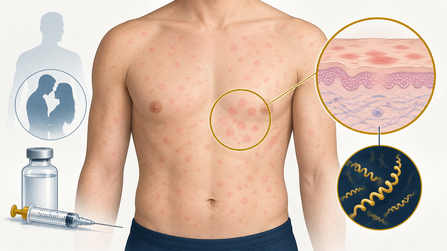 صورة توضيحية عن الوردية الزهرية | Syphilitic roseola — الأمراض المعدية | فارماستان
