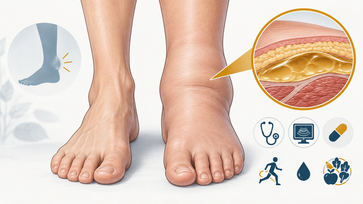 صورة توضيحية عن تورم | Swelling — القلب والأوعية الدموية | فارماستان