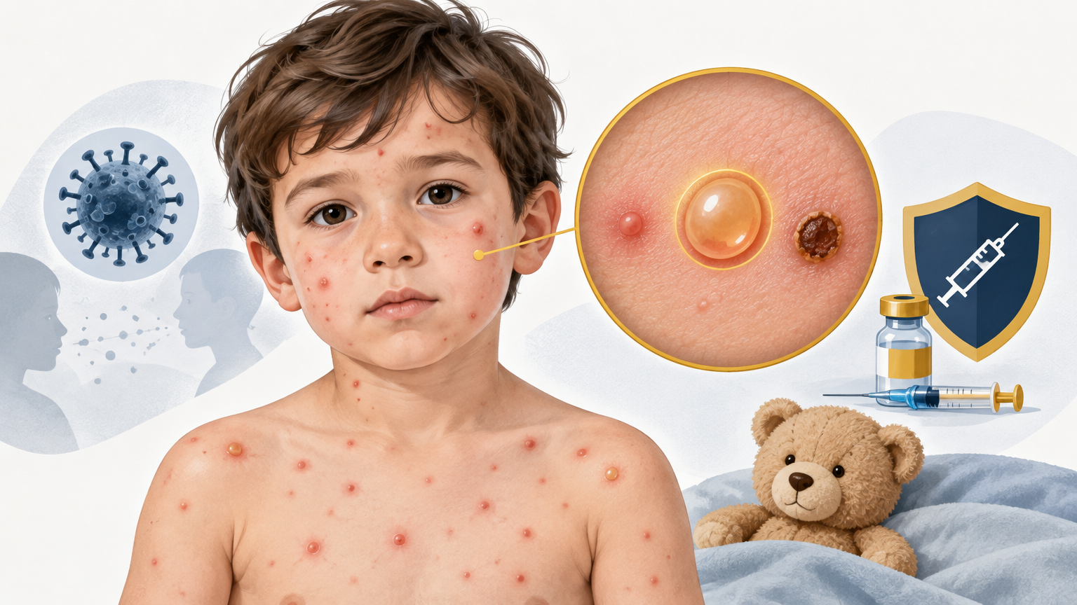 صورة توضيحية عن جدري الماء | Chickenpox — الأمراض المعدية | فارماستان