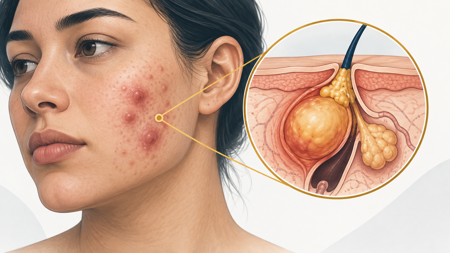 صورة توضيحية عن حب الشباب الكيسي | Cystic Acne — الجلدية والتجميل | فارماستان