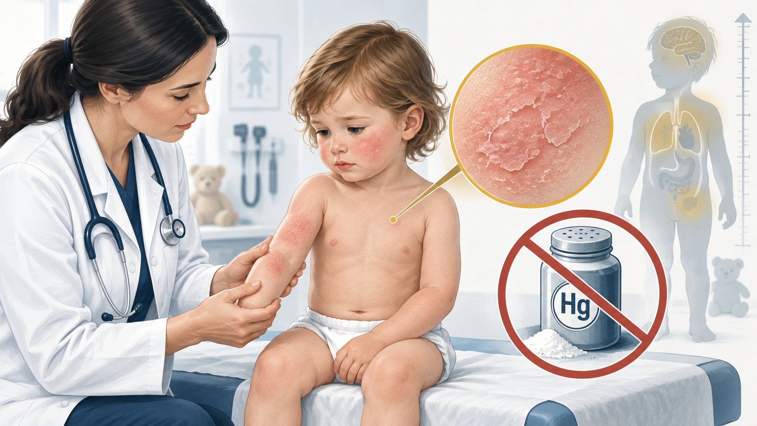 صورة توضيحية عن داء الاحمرار | Pink disease — الأطفال والرضع | فارماستان