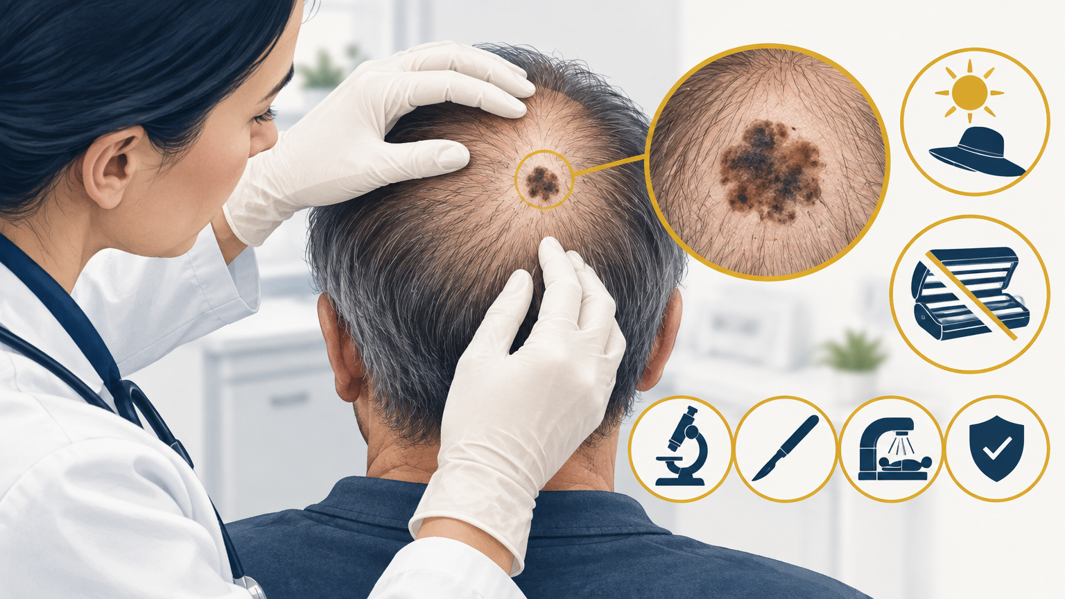 صورة توضيحية عن سرطان فروة الراس | Scalp Cancer — الأورام و السرطان | فارماستان