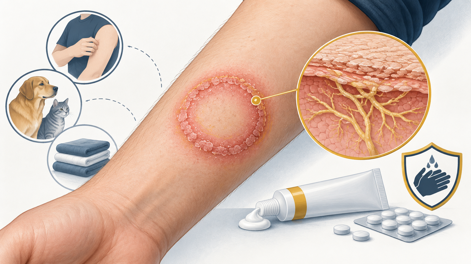 صورة توضيحية عن سعفة الجسد | Tinea corporis — الجلدية والتجميل | فارماستان