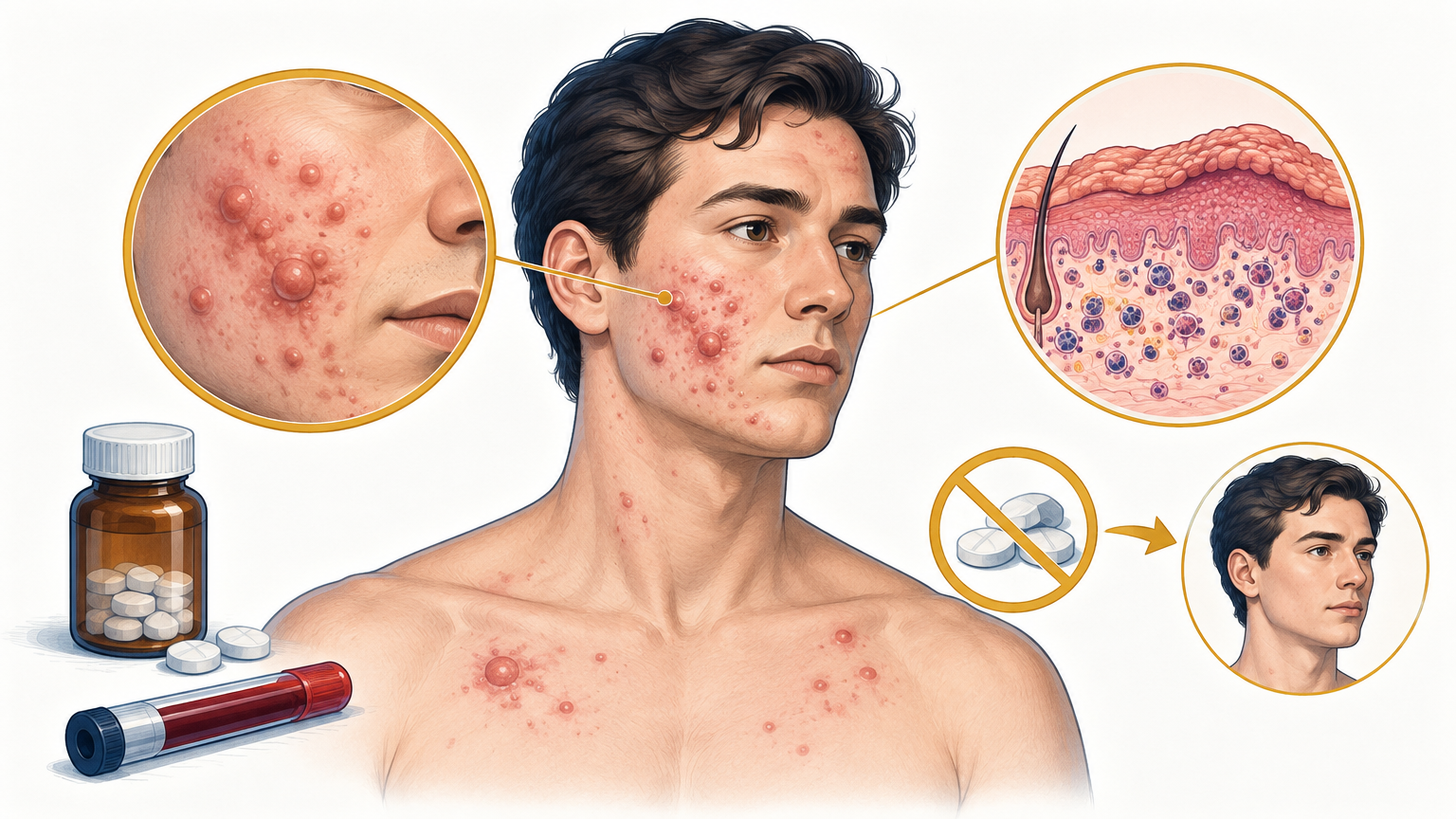 صورة توضيحية عن طفح جلدي برومي | Bromoderma — الجلدية والتجميل | فارماستان