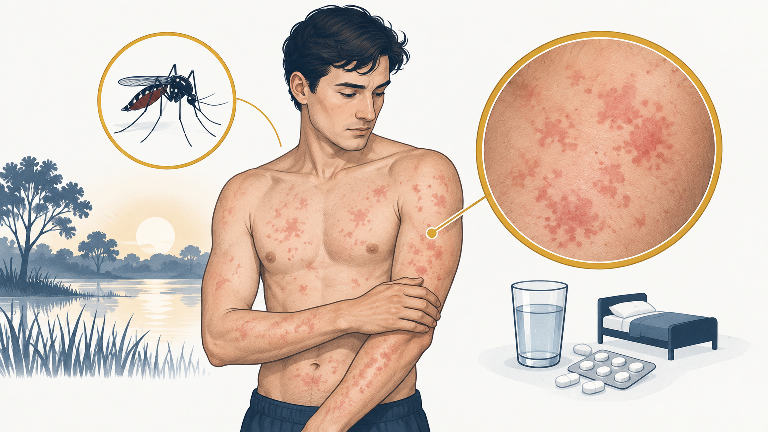 صورة توضيحية عن طفح وادي ميري | Murray valley rash — الأمراض المعدية | فارماستان