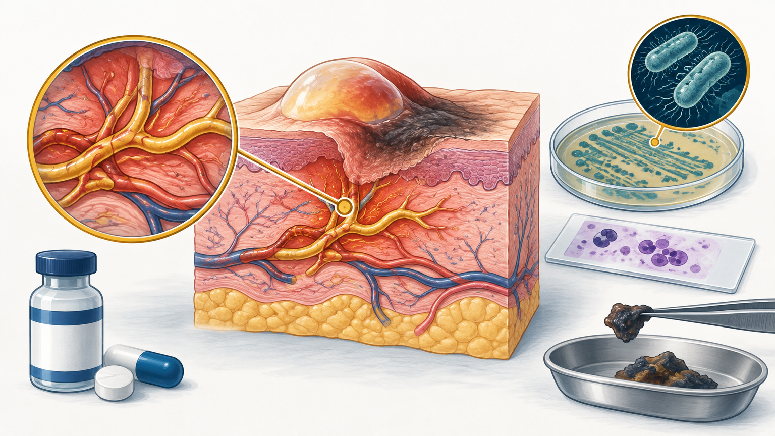 صورة توضيحية عن فقاع مواتي | Pemphigus gangrenosus — الجلدية والتجميل | فارماستان