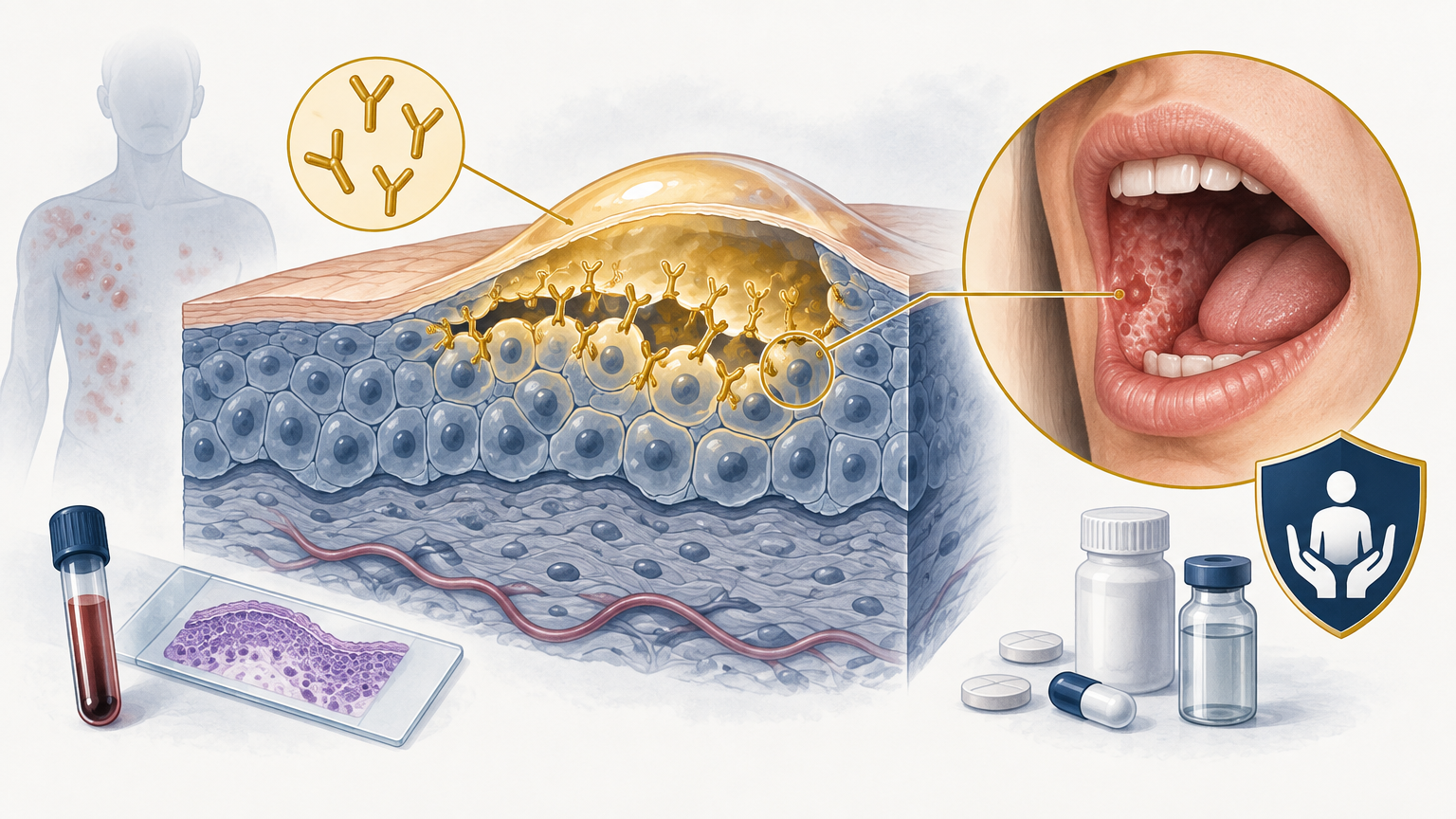 صورة توضيحية عن فقاع | Pemphigus — الجلدية والتجميل | فارماستان