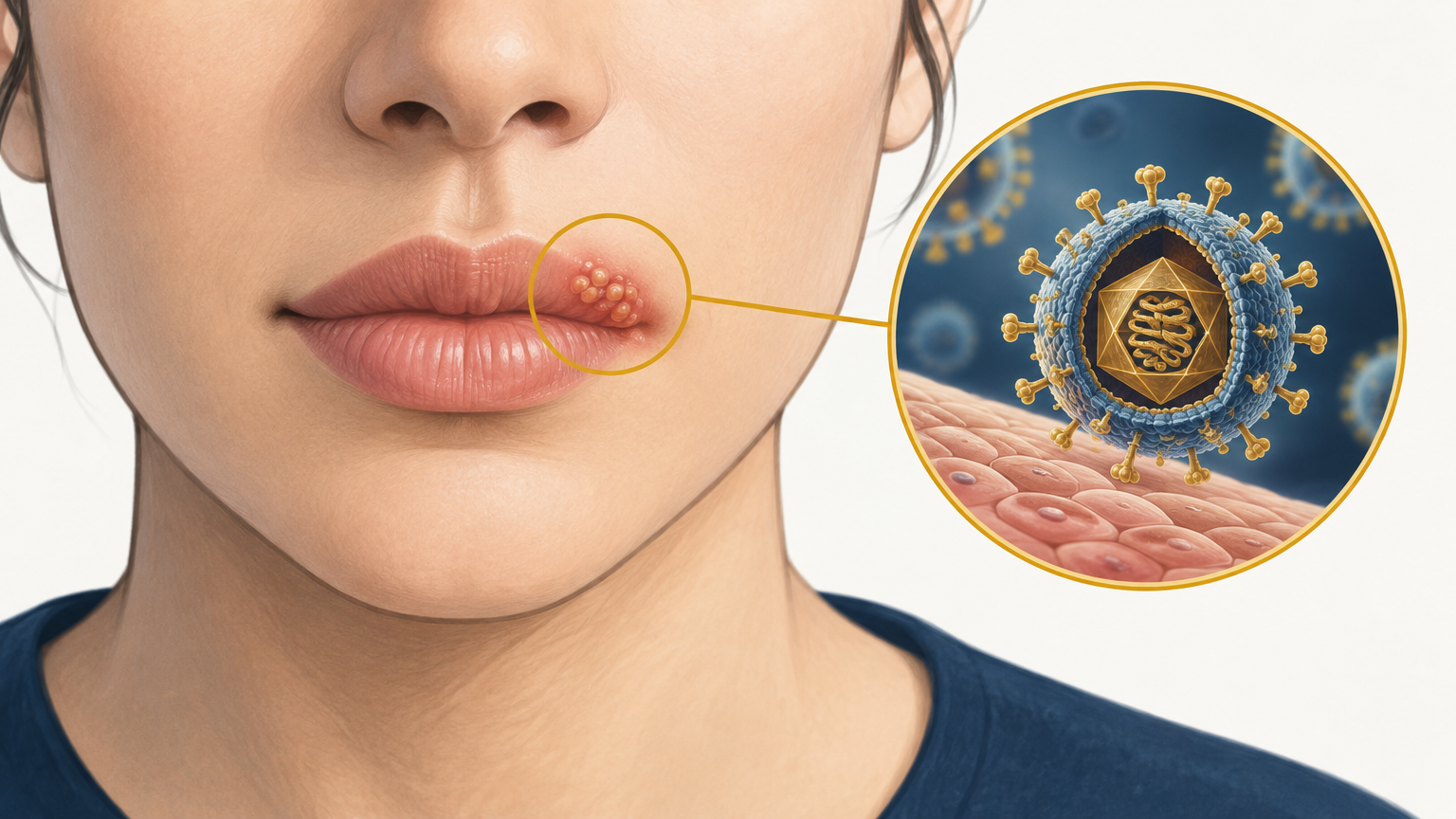 صورة توضيحية عن فيروس الهربس | Herpes virus — الأمراض المعدية | فارماستان