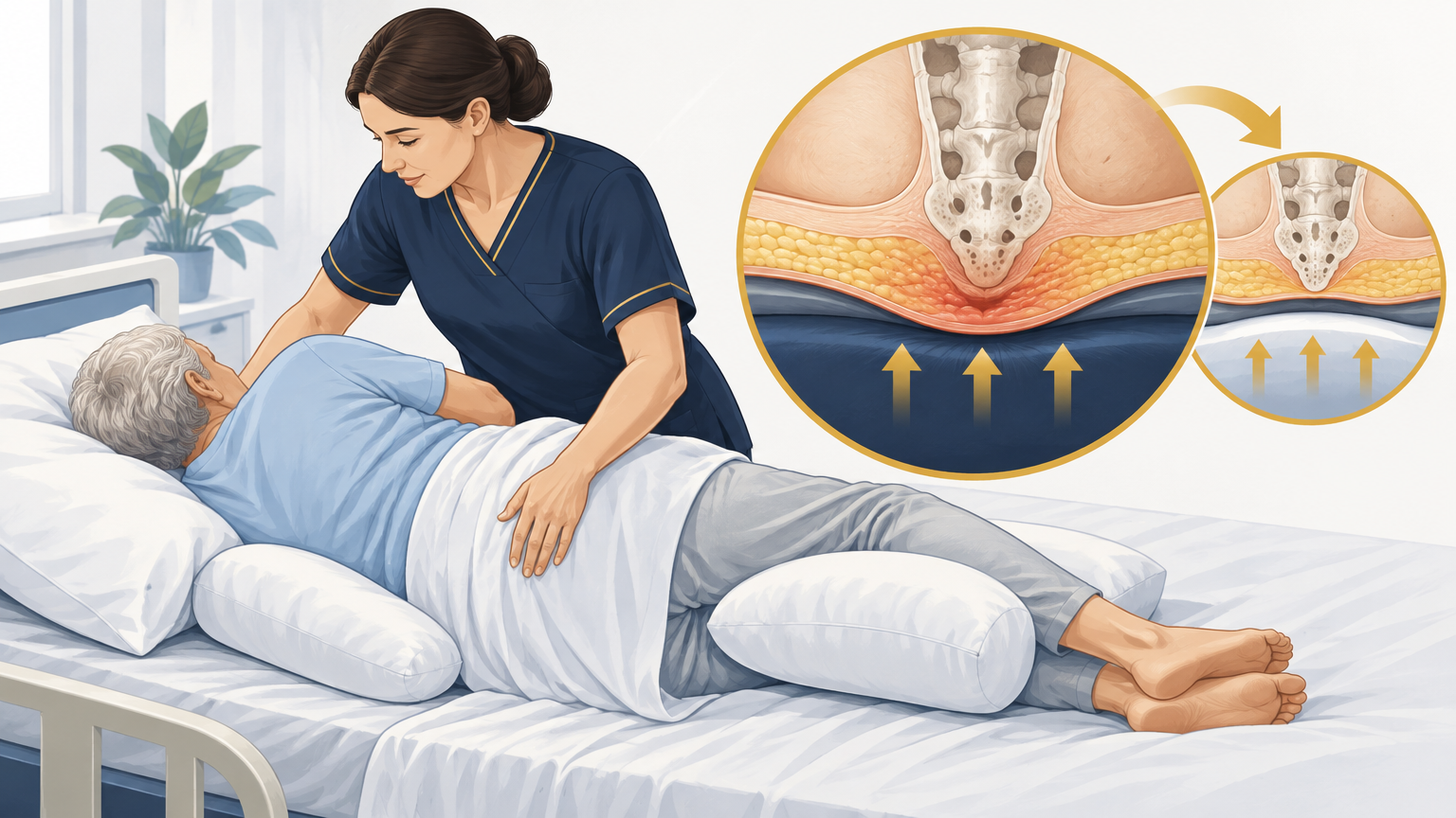 صورة توضيحية عن قرحة الفراش | Bed sore — الجلدية والتجميل | فارماستان