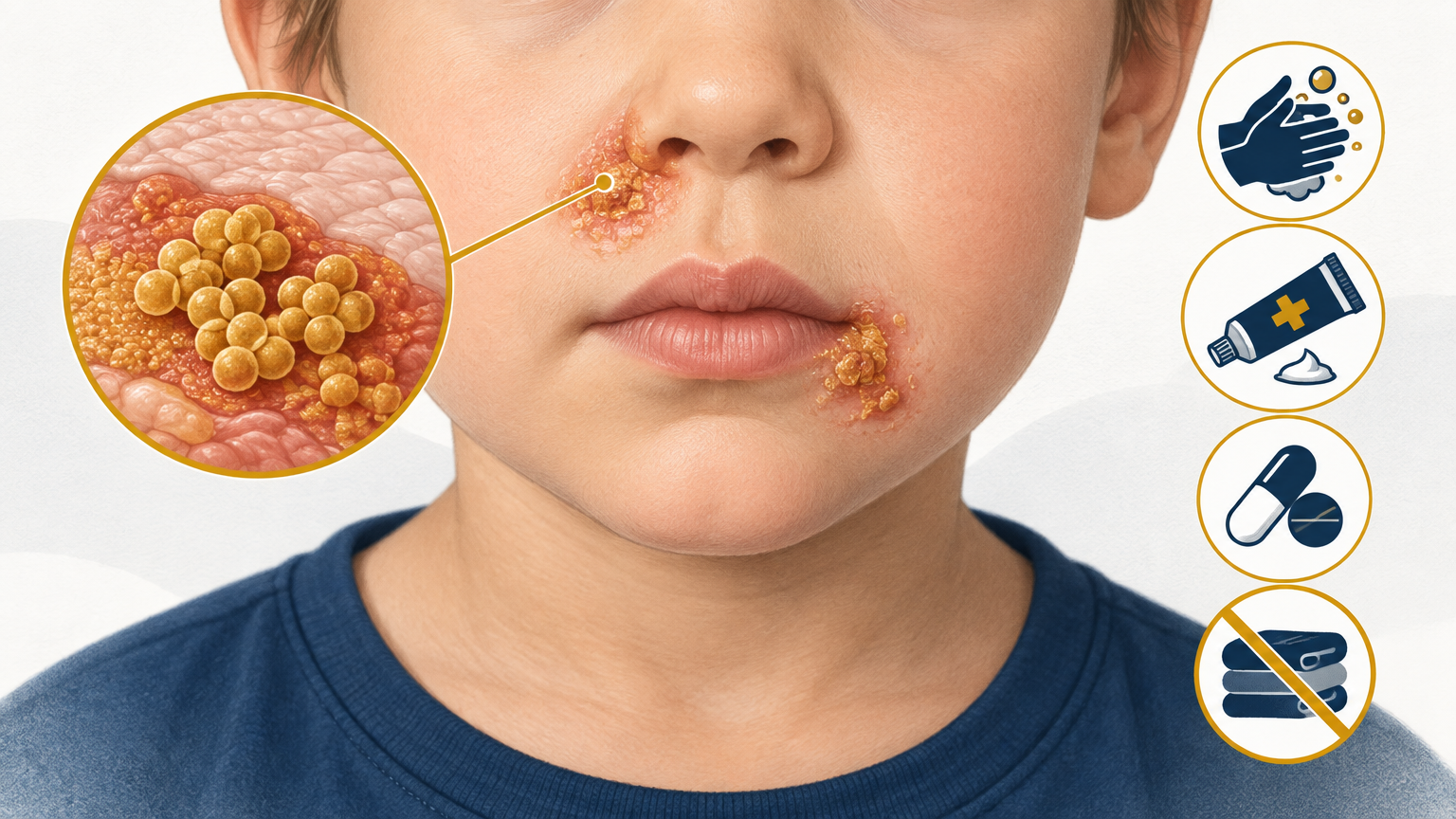صورة توضيحية عن قوباء | Impetigo — الجلدية والتجميل | فارماستان