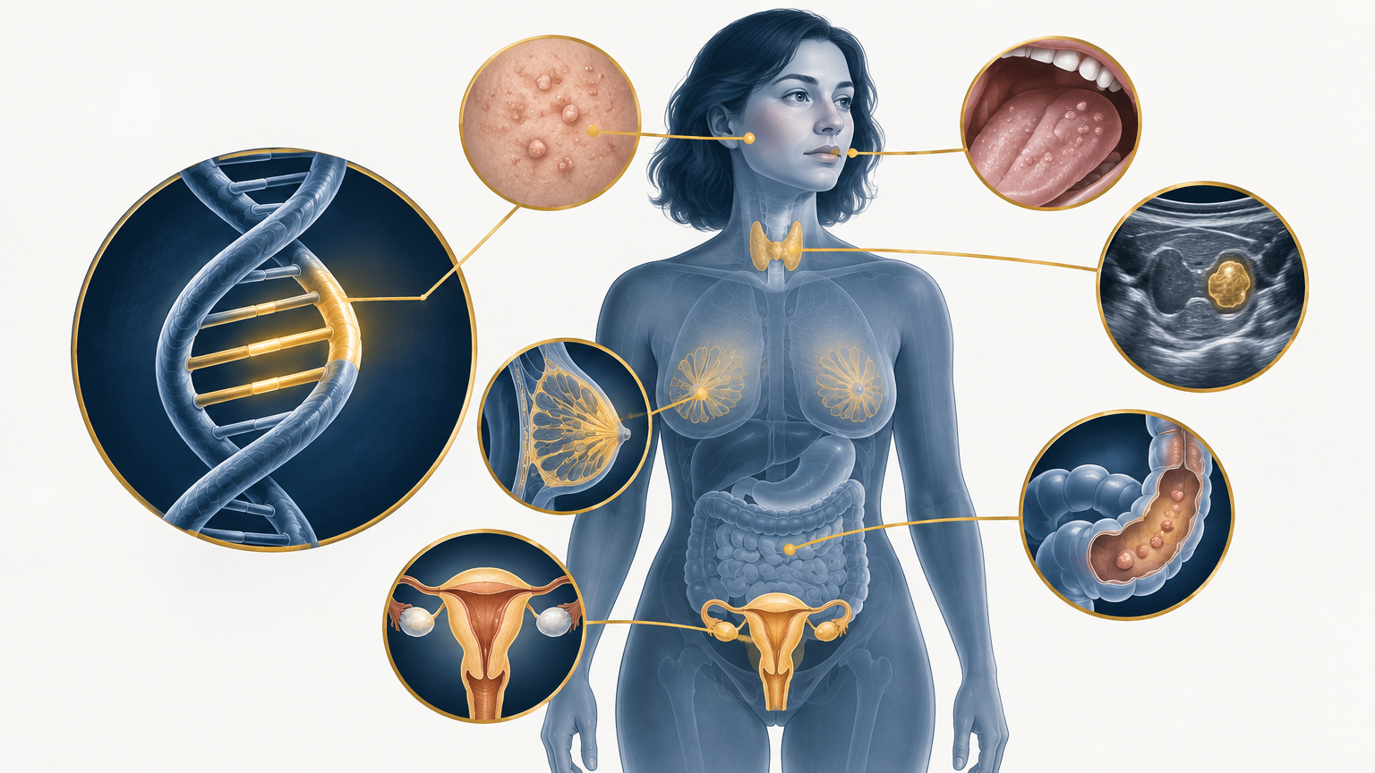 صورة توضيحية عن متلازمة كاودن | Cowden Syndrome — الأمراض النادرة | فارماستان