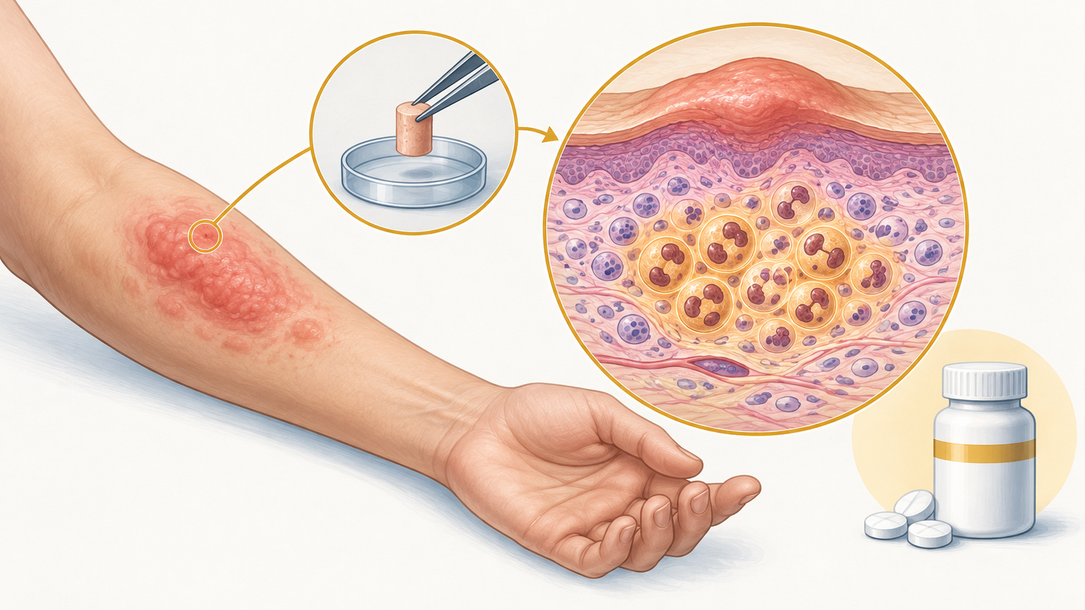 صورة توضيحية عن متلازمة ويلز | Wells’ syndrome — الجلدية والتجميل | فارماستان
